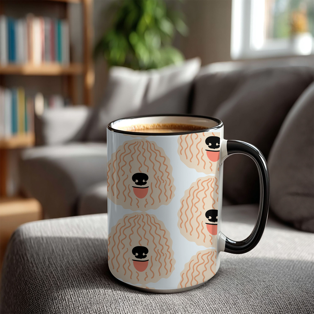 Komondor Dog Doodle Design 15oz Mug