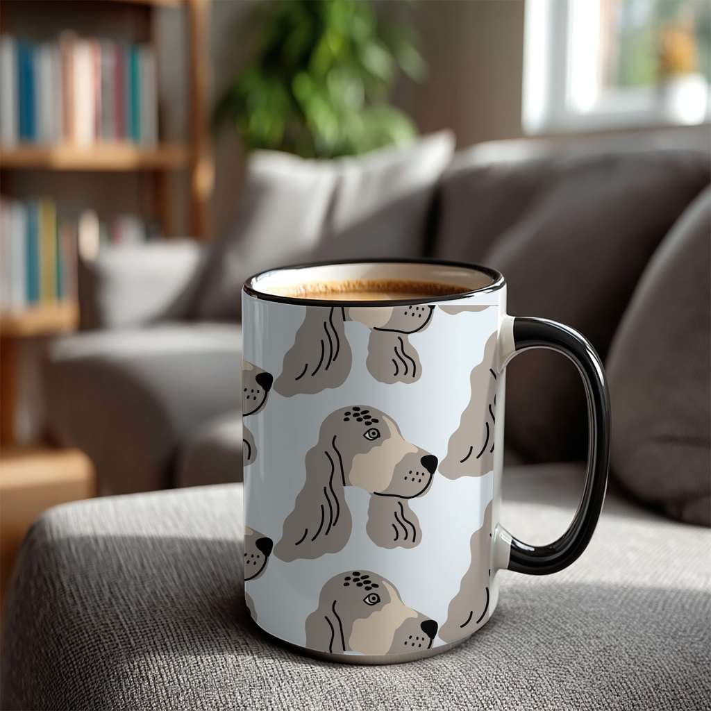 Spaniel Dog Doodle Design 15oz Mug