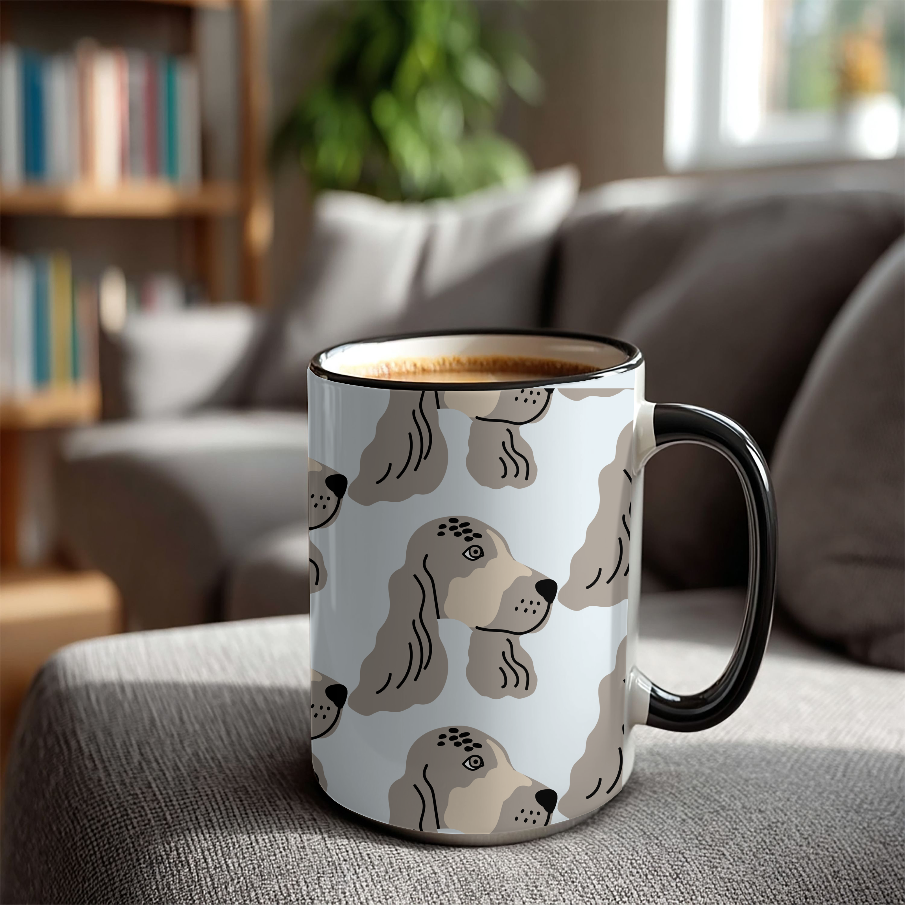 Spaniel Dog Doodle Design 15oz Mug