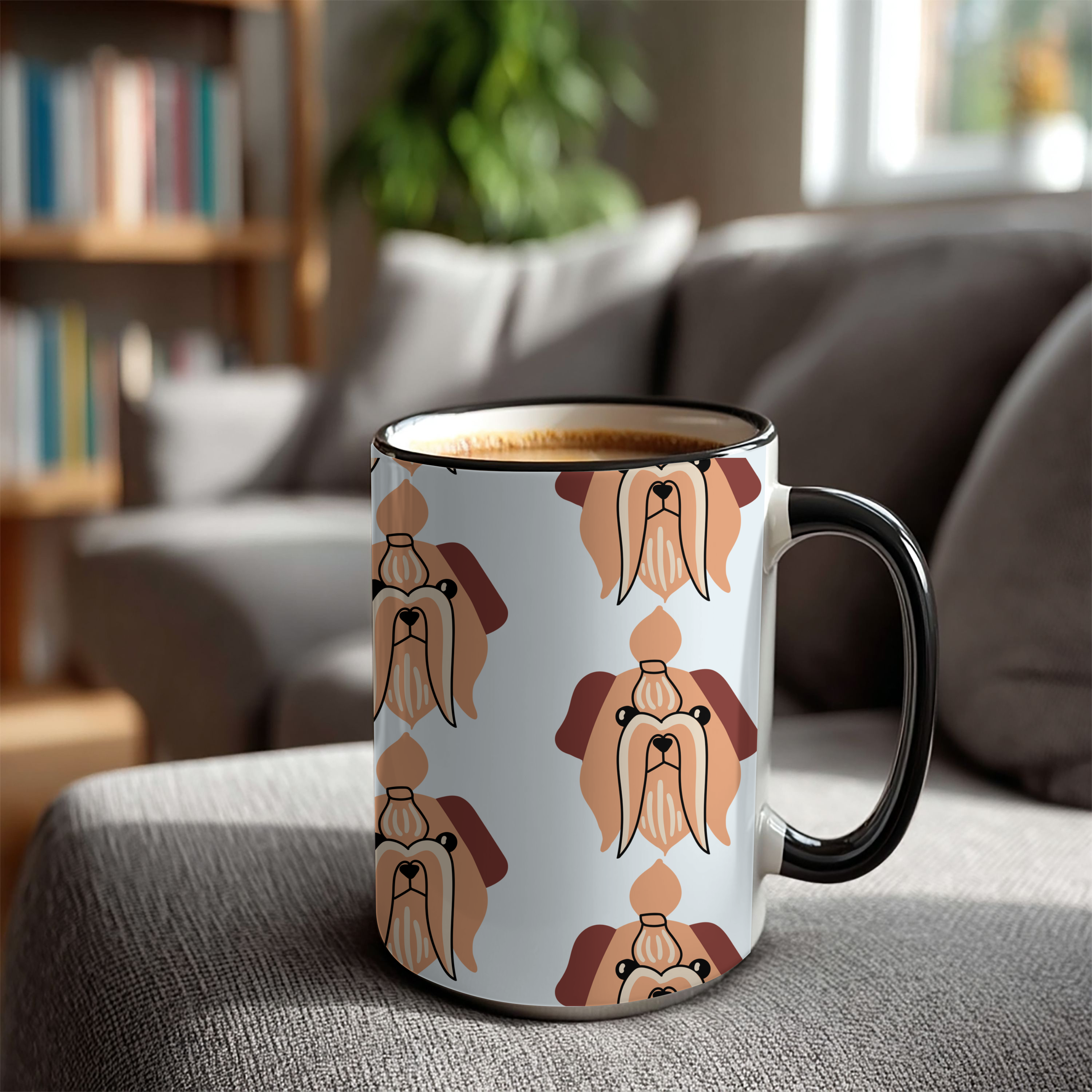 Shih-tzu Dog Doodle Design 15oz Mug