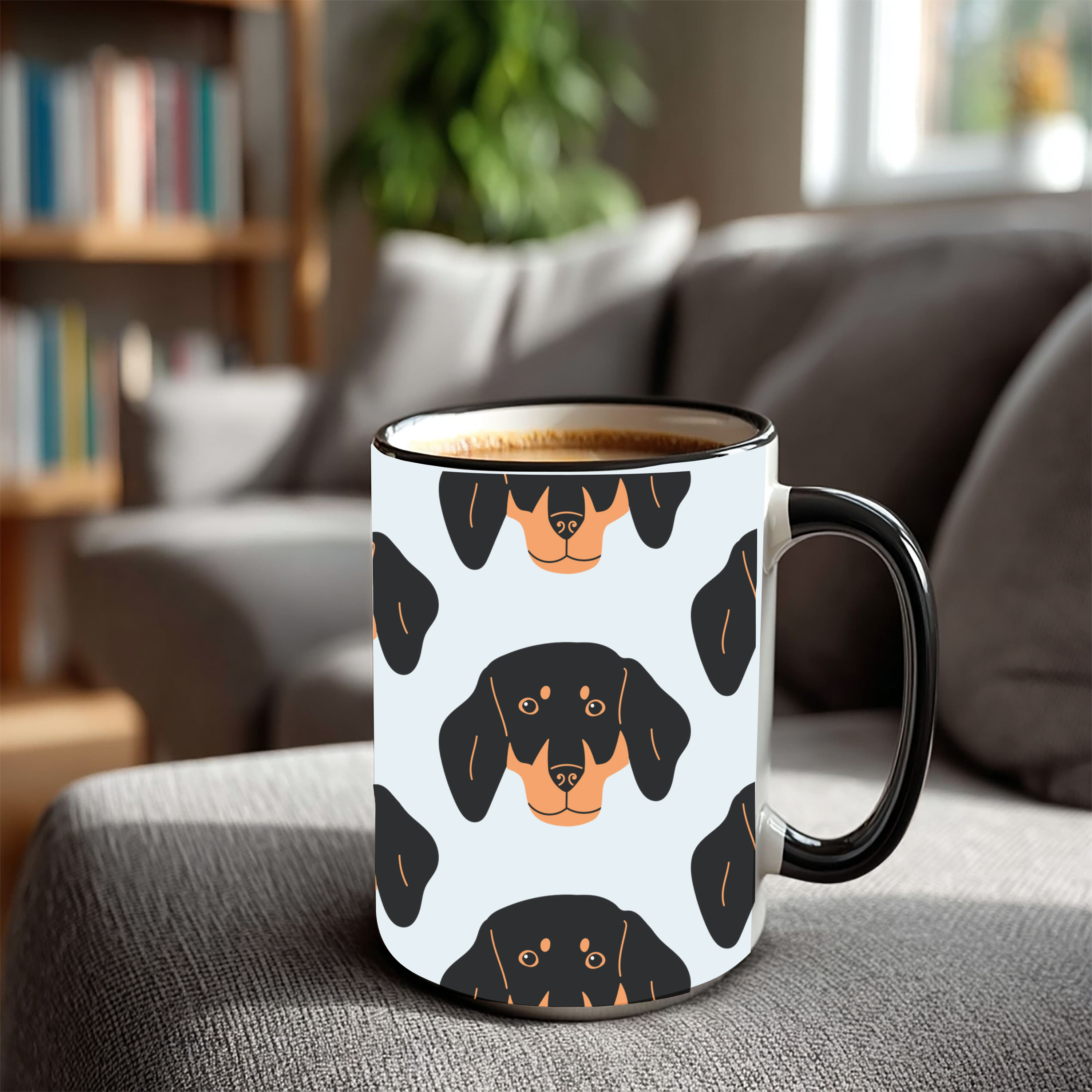 Dachshund Dog Doodle Design 15oz Mug