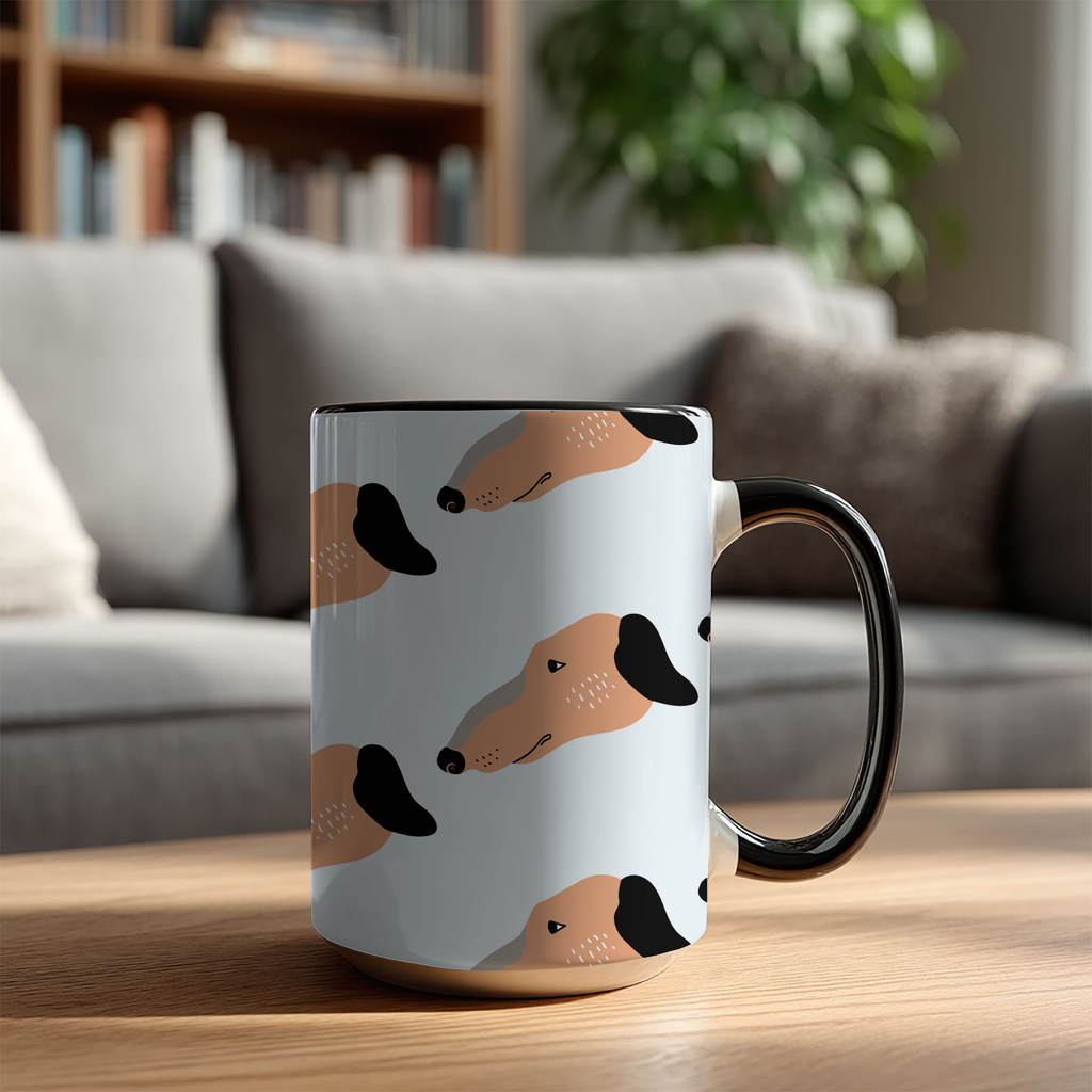 Whippet Dog Doodle Design 15oz Mug