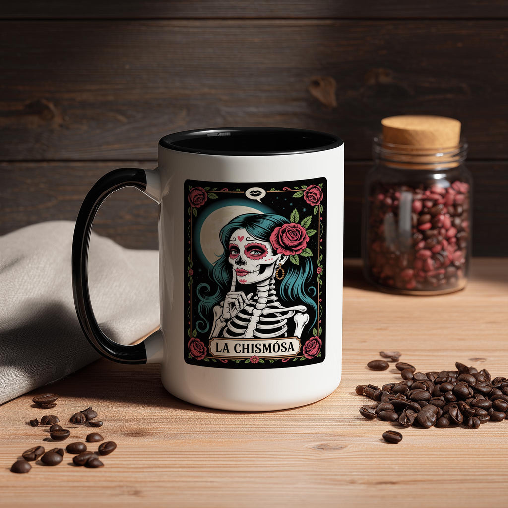 La Chismosa - The Gossip - Skeleton tarot Card - Adult Humor Mug