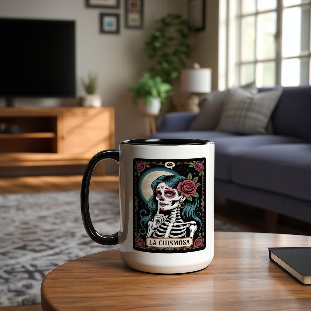 La Chismosa - The Gossip - Skeleton tarot Card - Adult Humor Mug