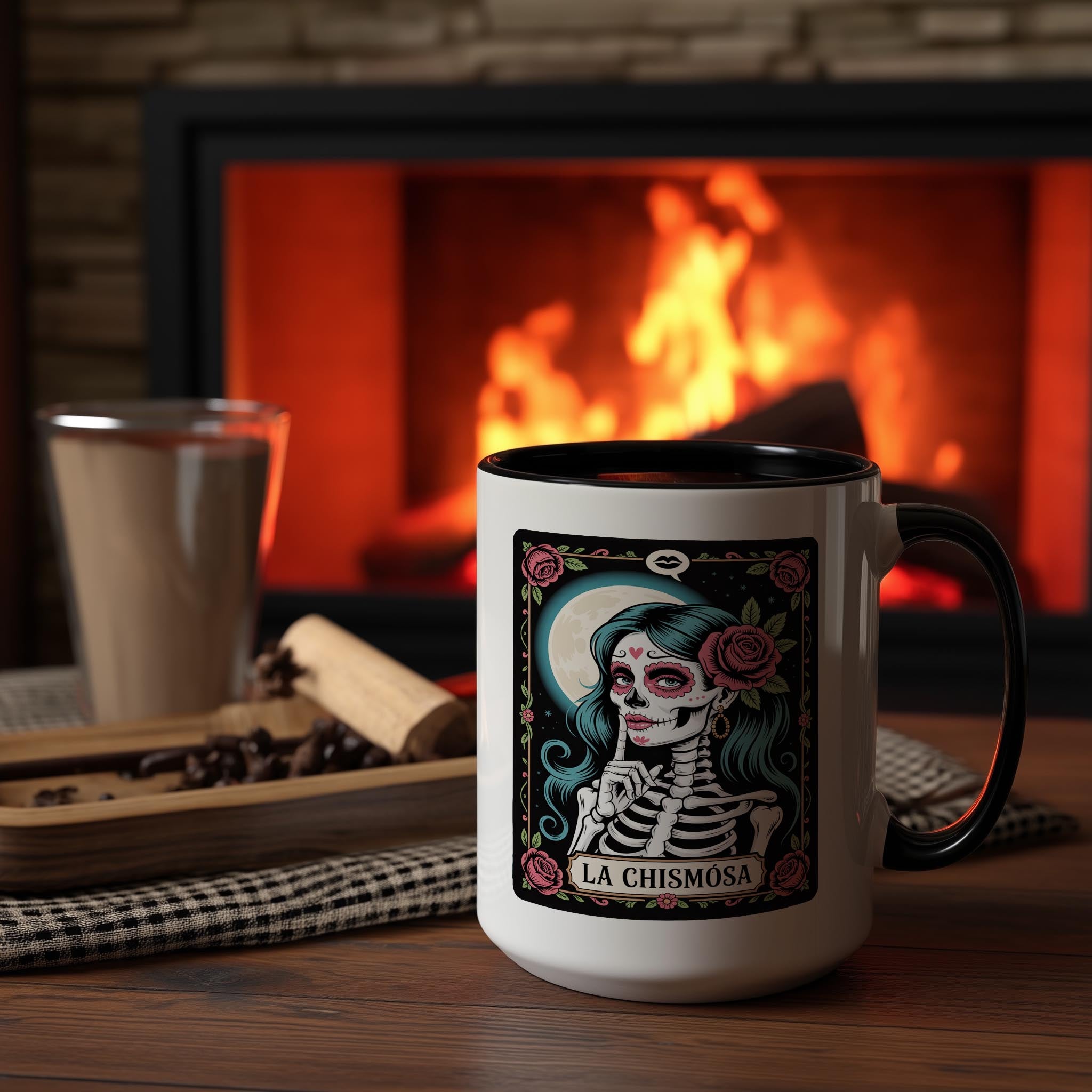 La Chismosa - The Gossip - Skeleton tarot Card - Adult Humor Mug