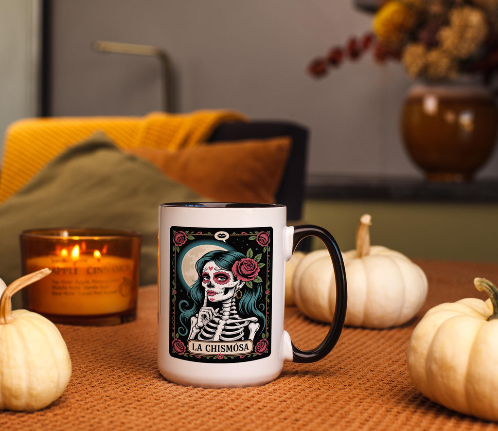 La Chismosa - The Gossip - Skeleton tarot Card - Adult Humor Mug