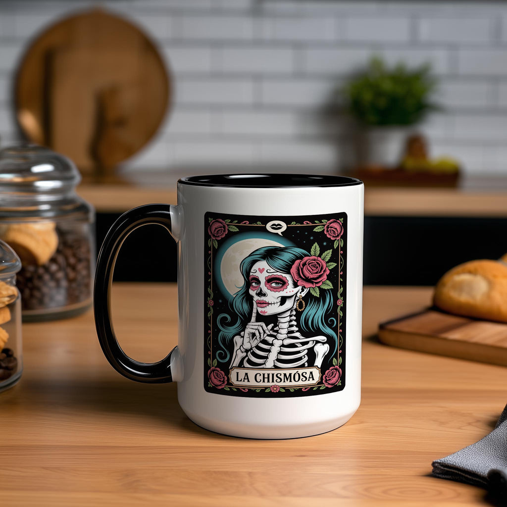 La Chismosa - The Gossip - Skeleton tarot Card - Adult Humor Mug