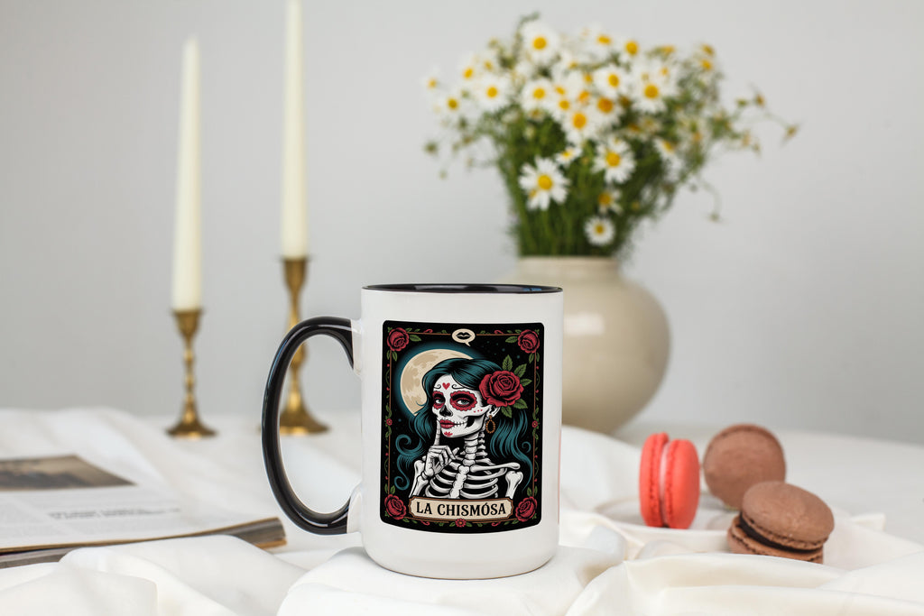 La Chismosa - The Gossip - Skeleton tarot Card - Adult Humor Mug