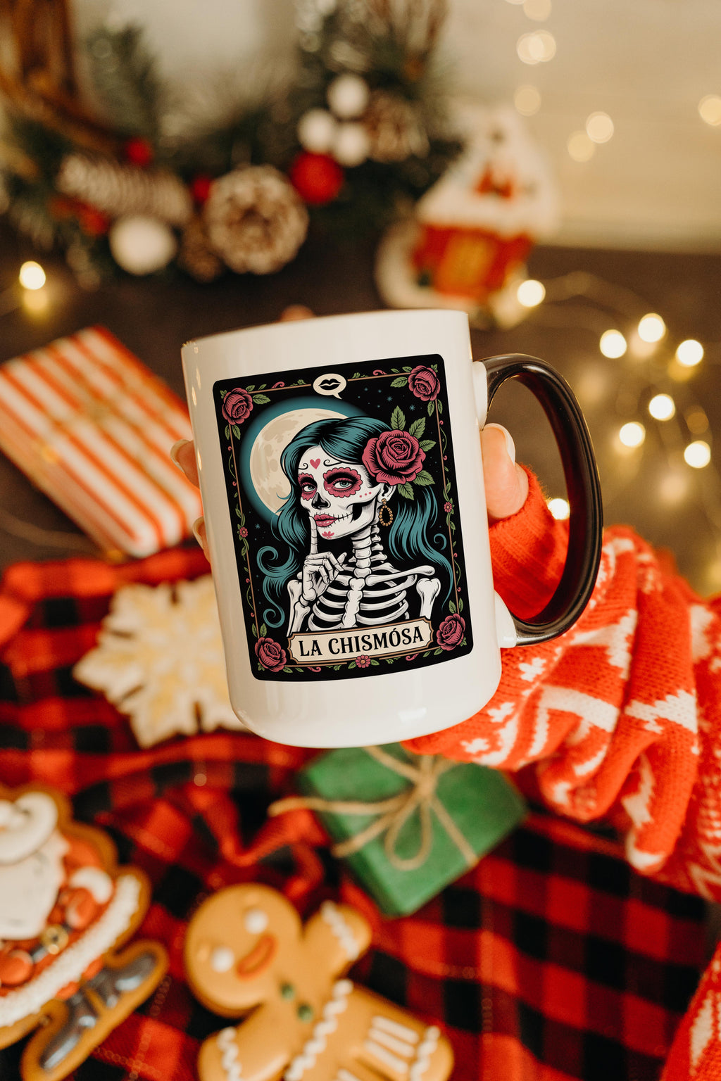 La Chismosa - The Gossip - Skeleton tarot Card - Adult Humor Mug