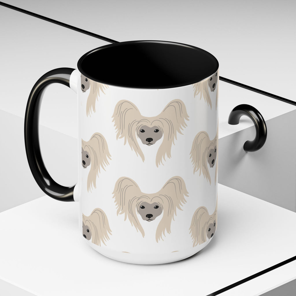Papillon Dog Doodle Design 15oz Mug