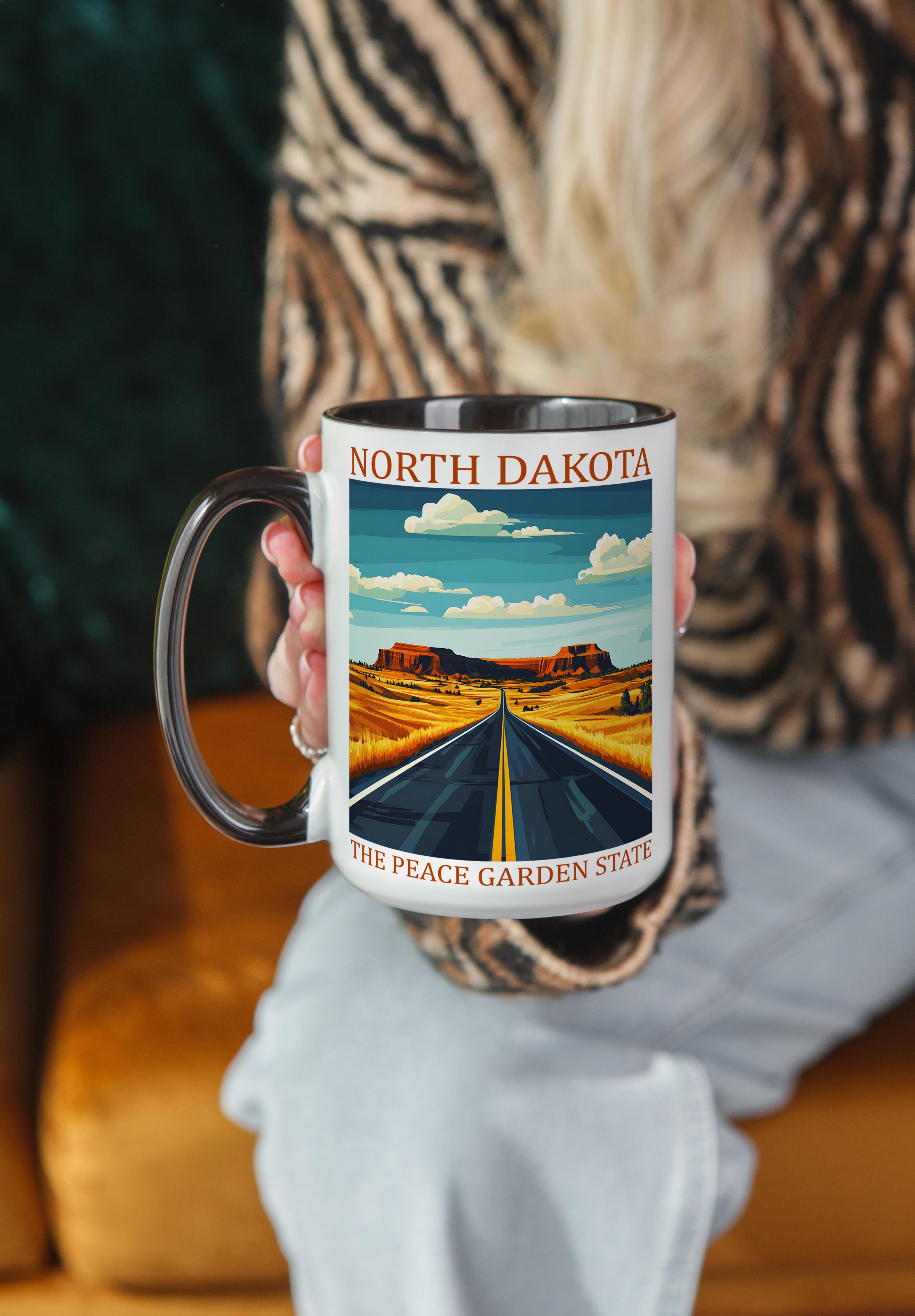 North-Dakota - US State Pride Mug