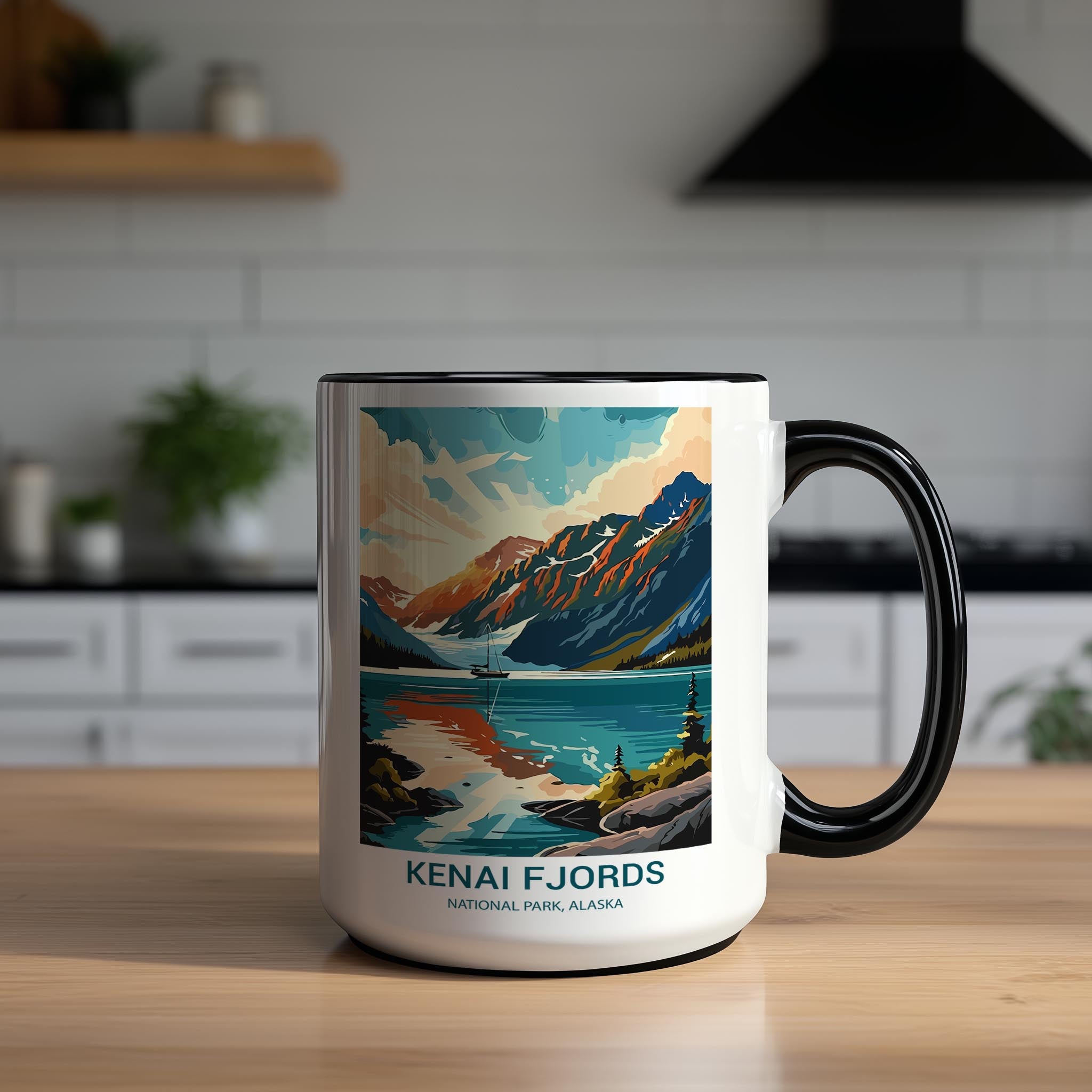 Kenai Fjords - Alaska - US National Park Tourism Mug