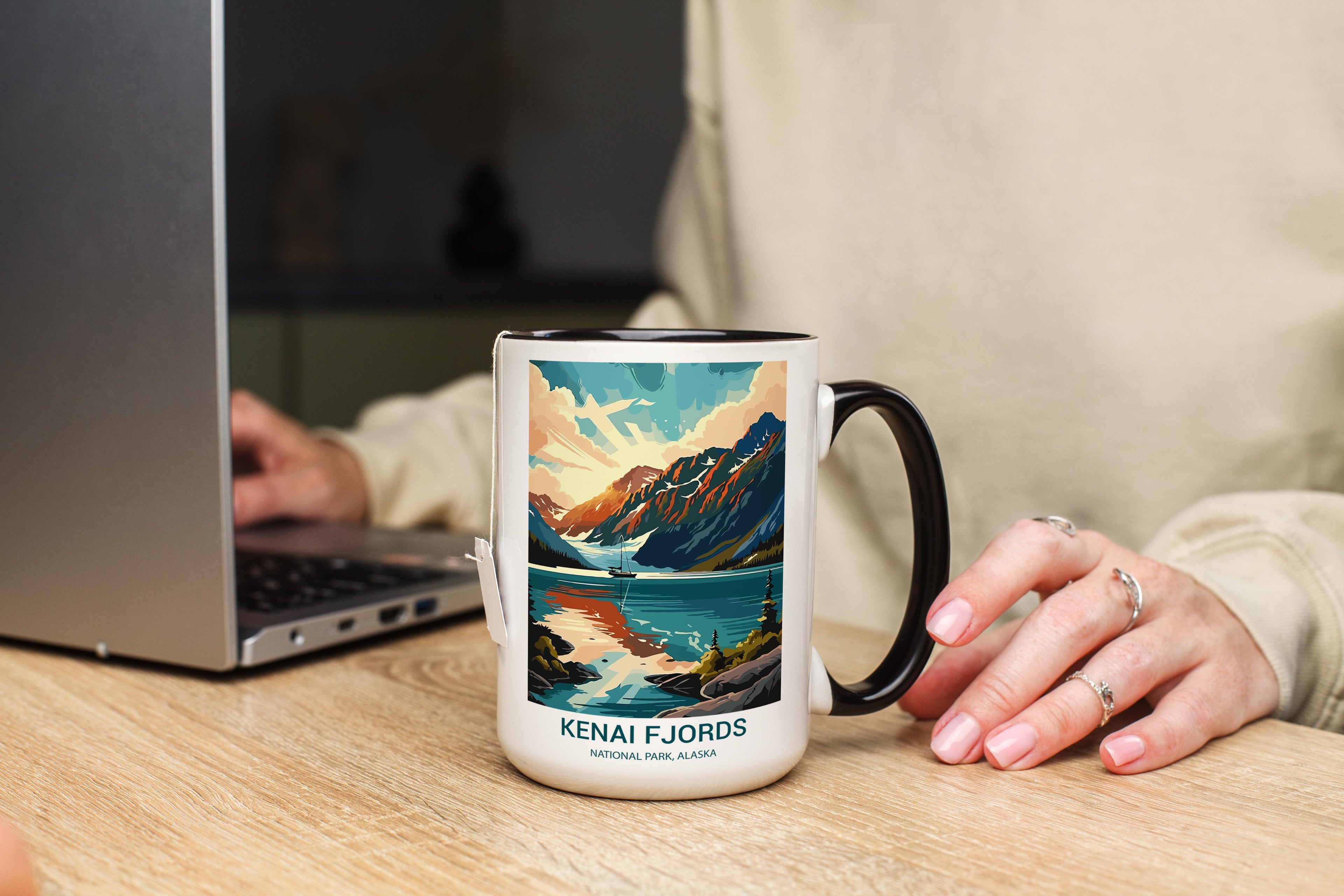 Kenai Fjords - Alaska - US National Park Tourism Mug