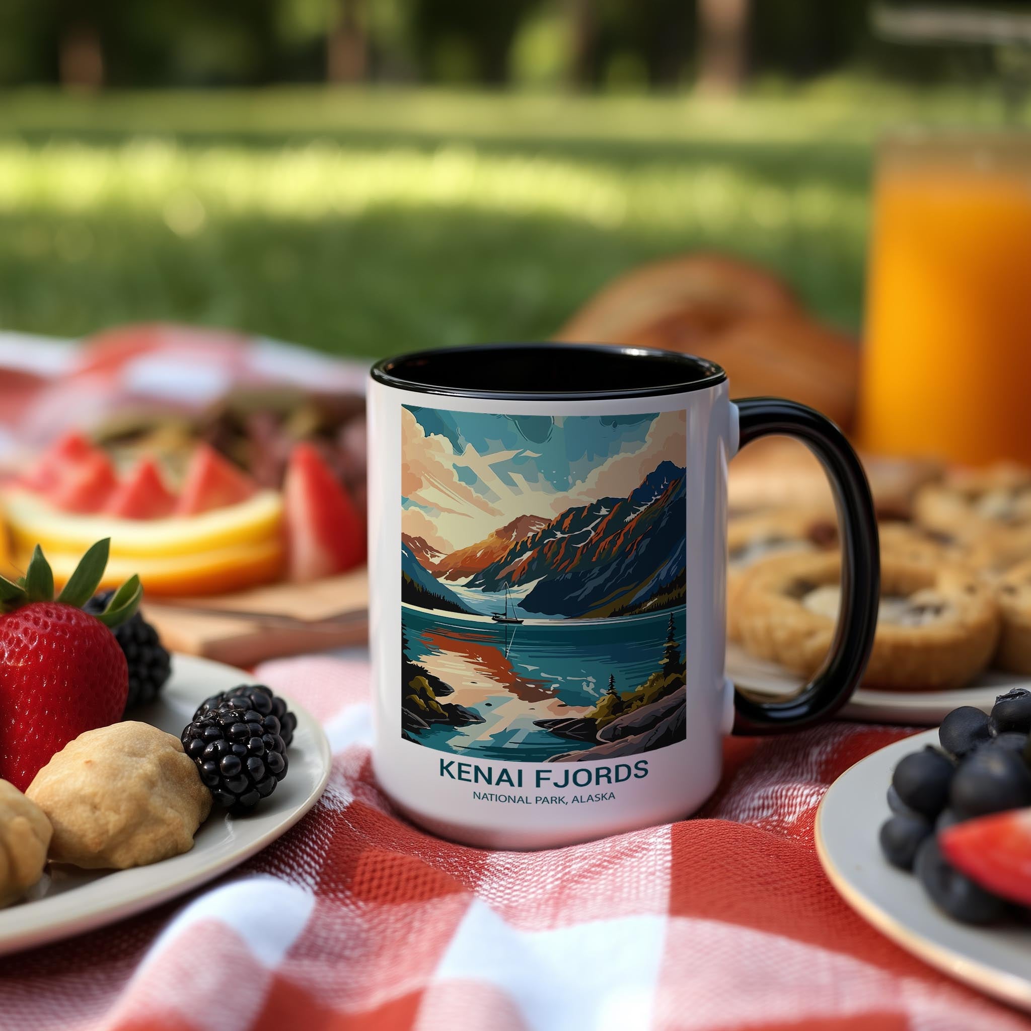 Kenai Fjords - Alaska - US National Park Tourism Mug
