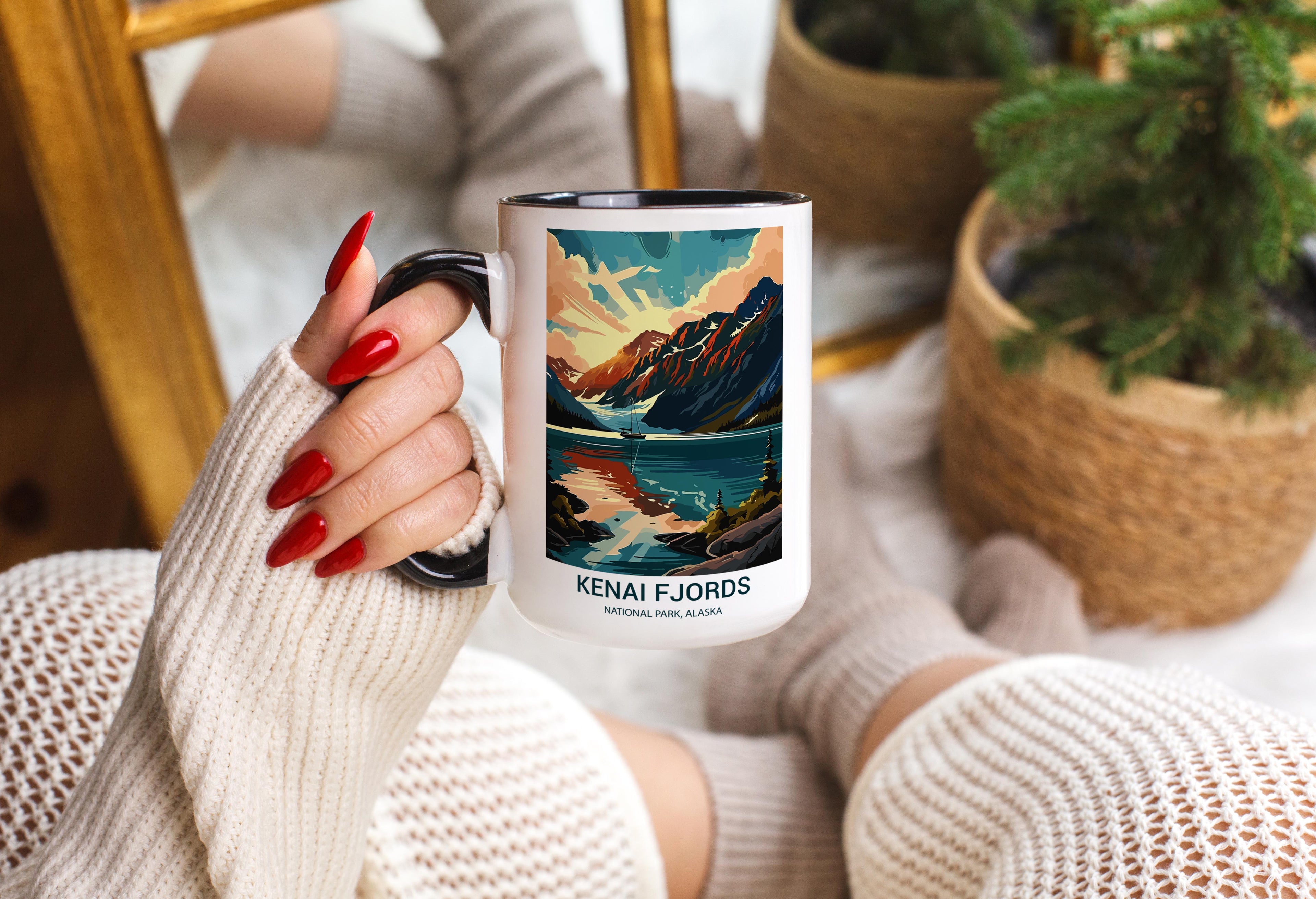Kenai Fjords - Alaska - US National Park Tourism Mug