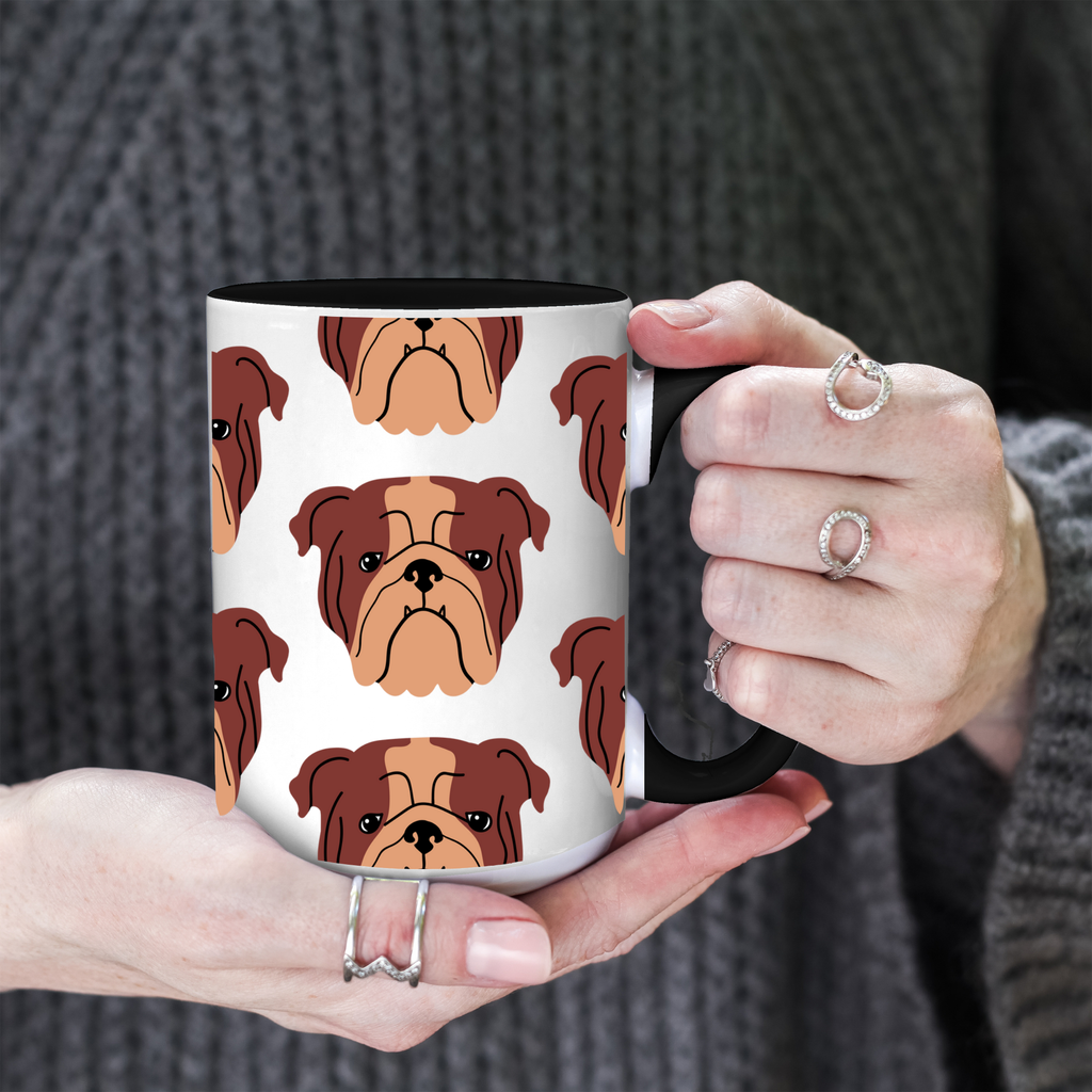 Bulldog Dog Doodle Design 15oz Mug