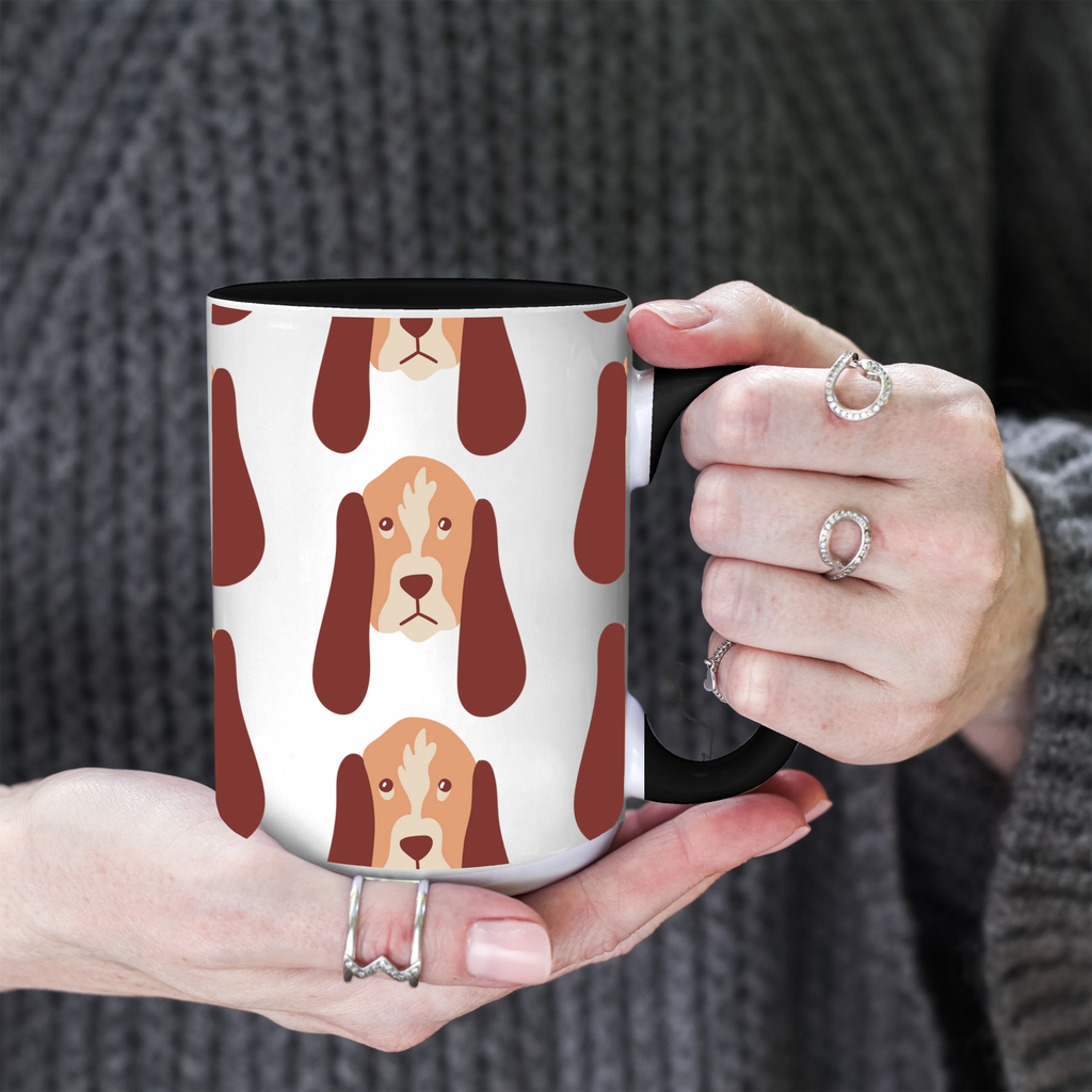 Bloodhound Dog Doodle Design 15oz Mug