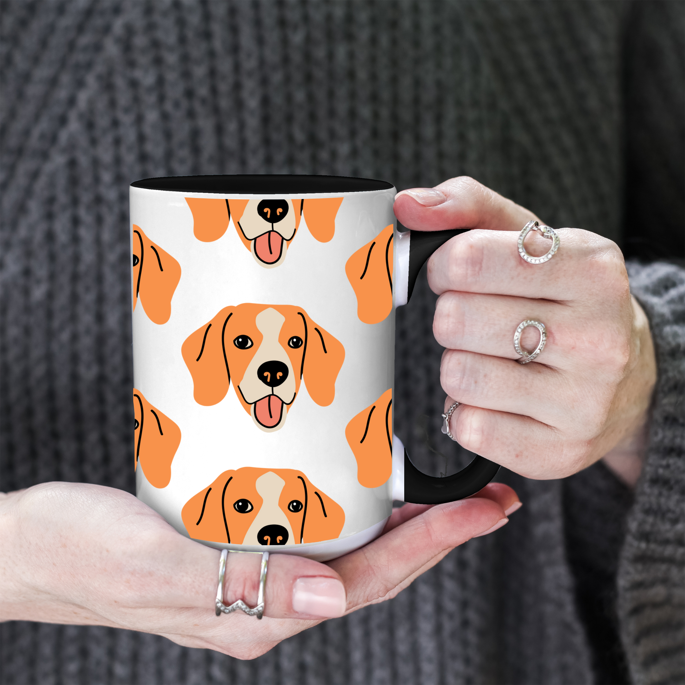 Beagle Dog Doodle Design 15oz Mug