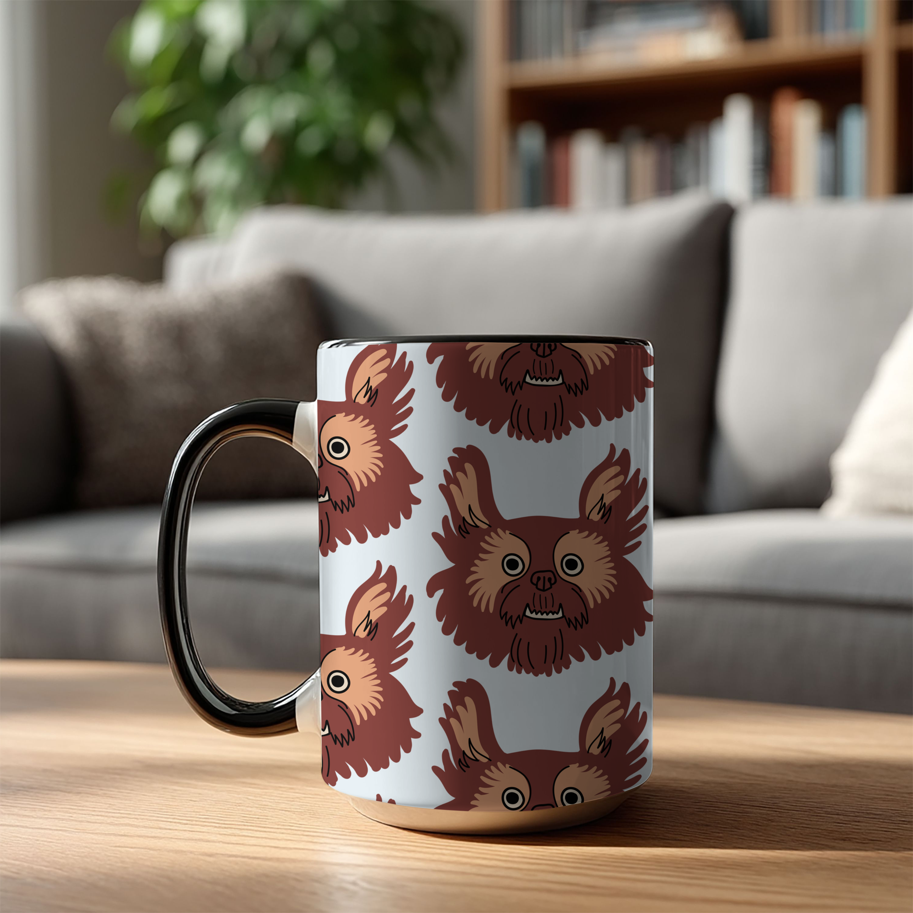 Griffon Dog Doodle Design 15oz Mug