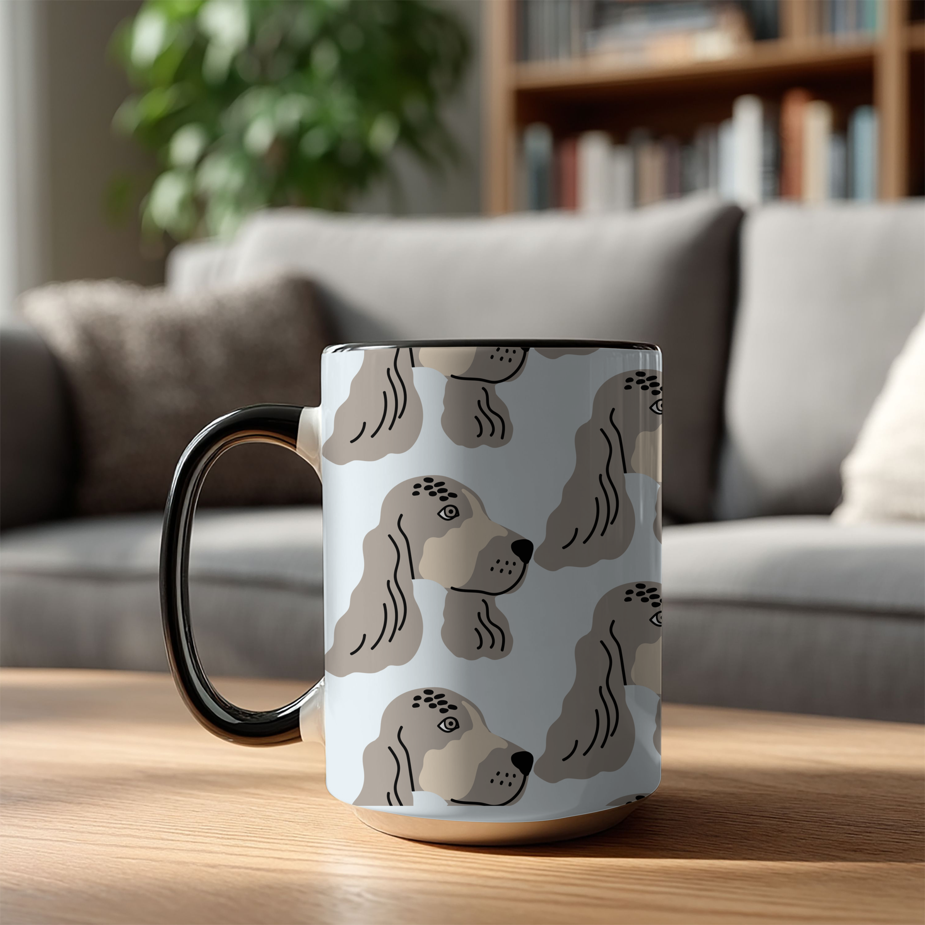 Spaniel Dog Doodle Design 15oz Mug