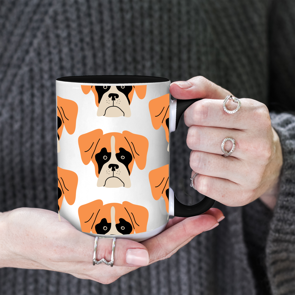 Boxer Dog Doodle Design 15oz Mug