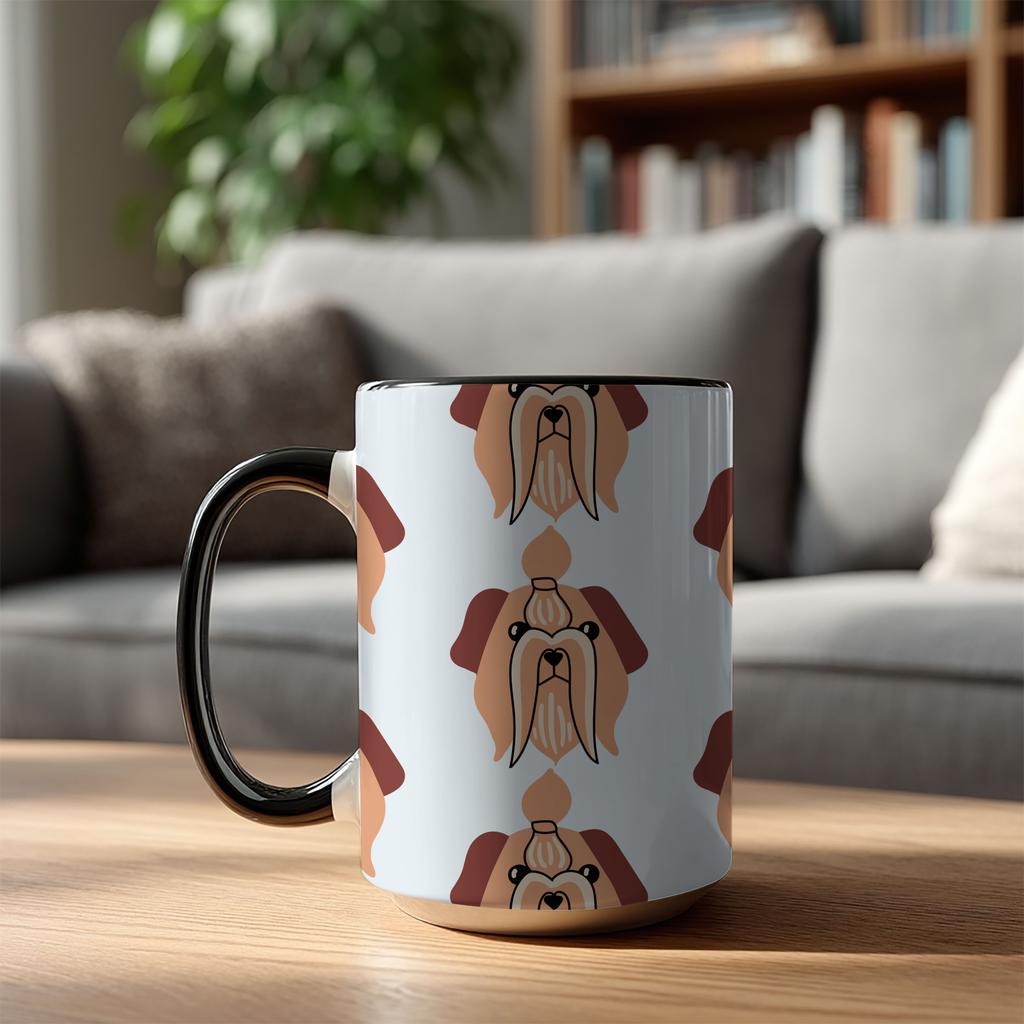 Shih-tzu Dog Doodle Design 15oz Mug