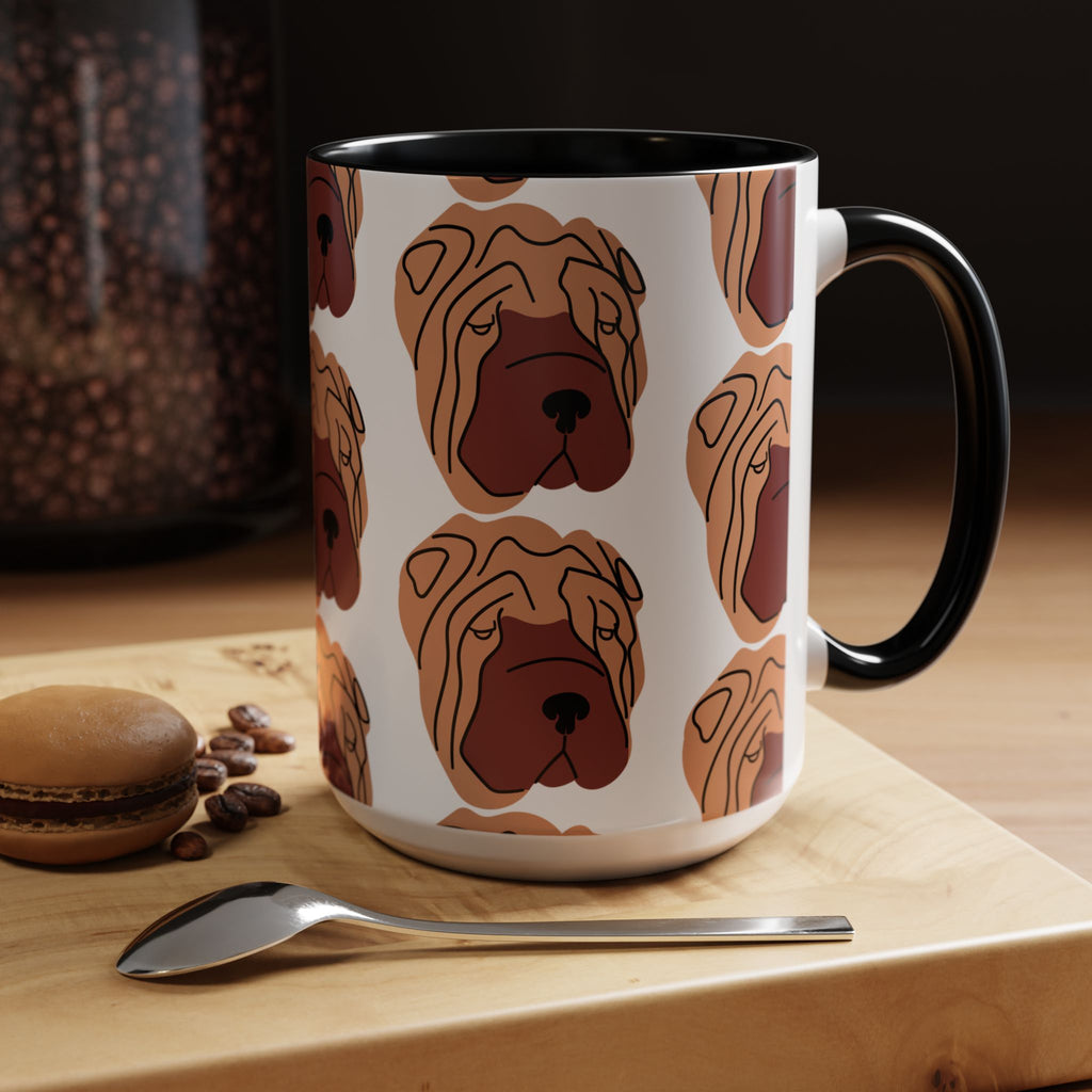 Shar Pei Dog Doodle Design 15oz Mug