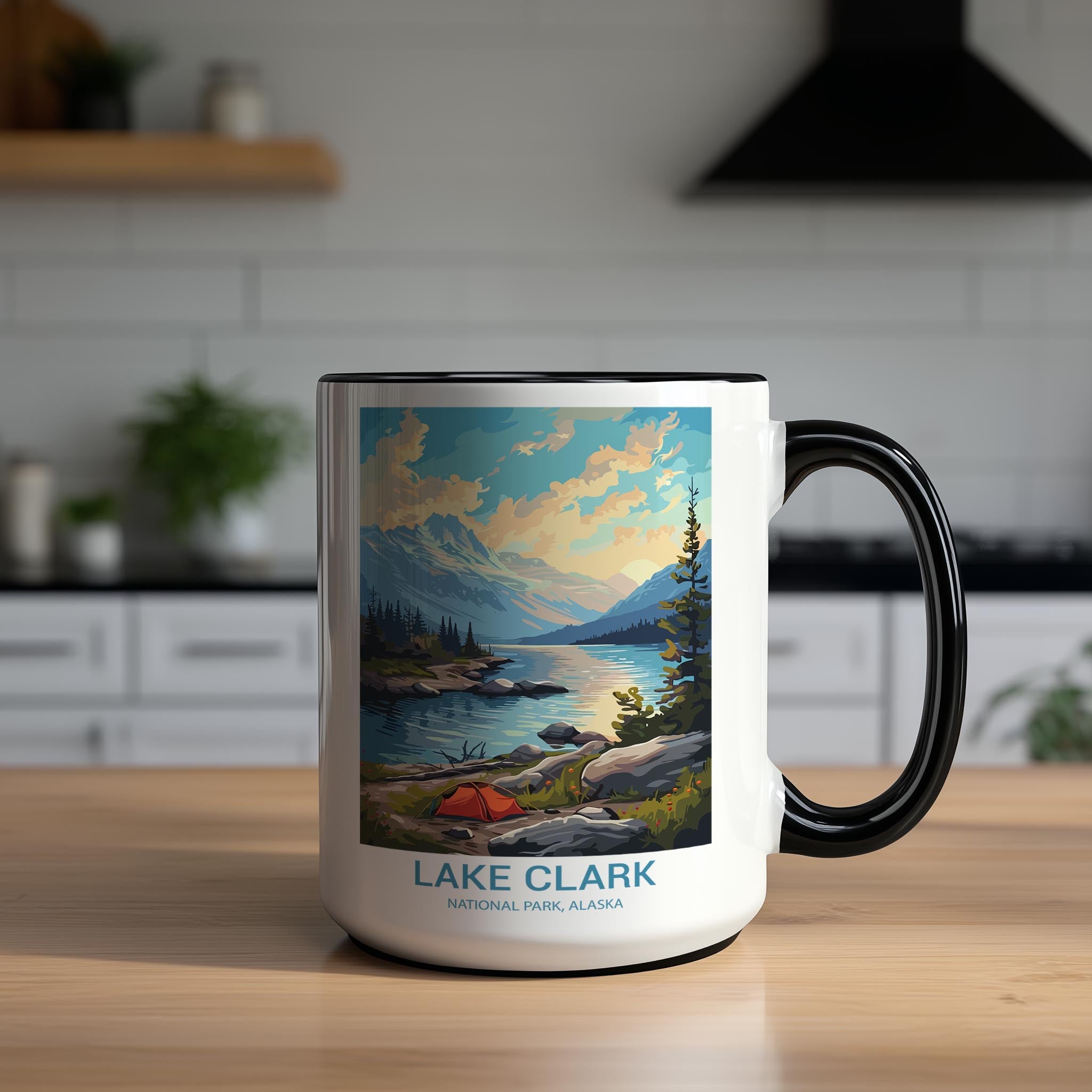 Lake Clark - Alaska - US National Park Tourism Mug