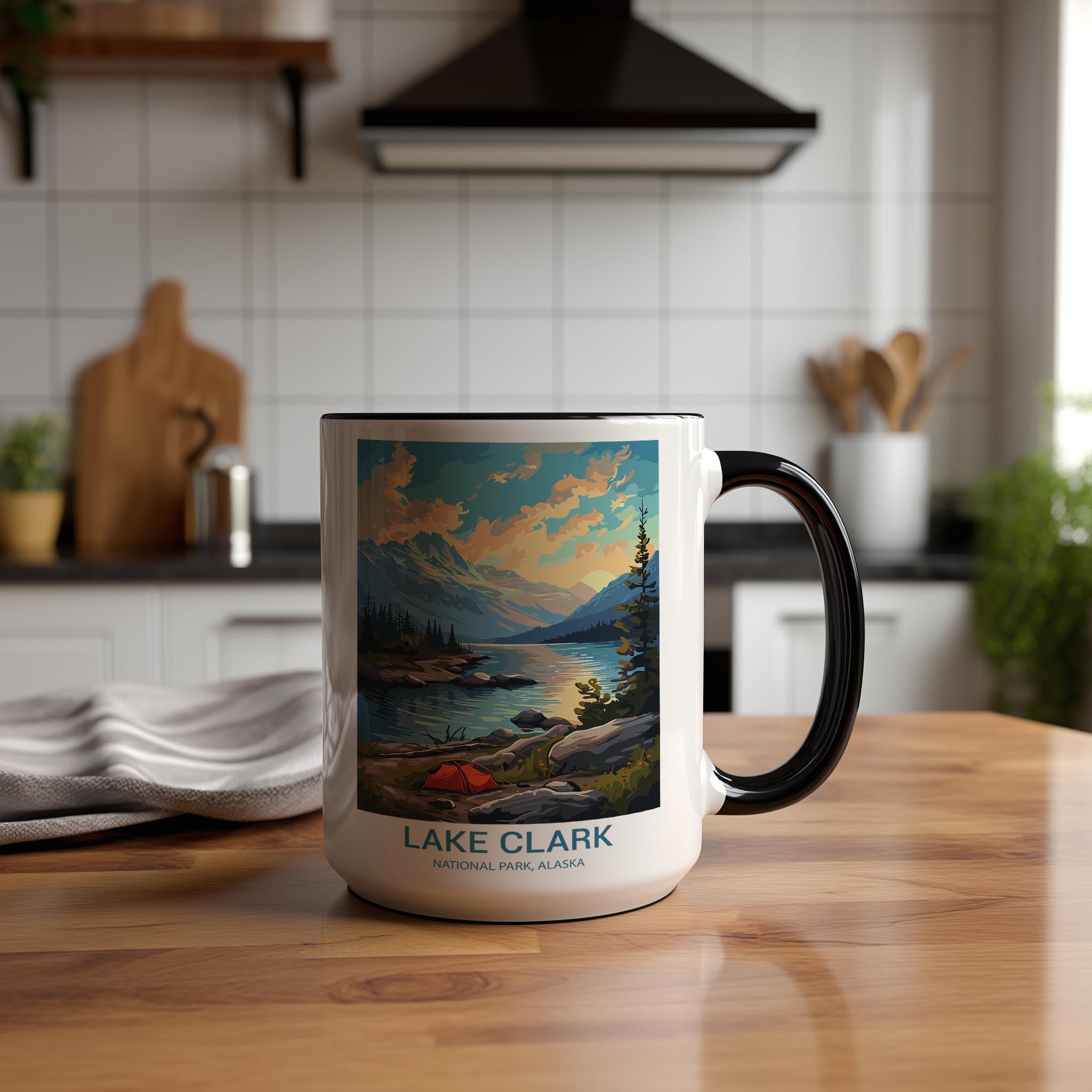 Lake Clark - Alaska - US National Park Tourism Mug