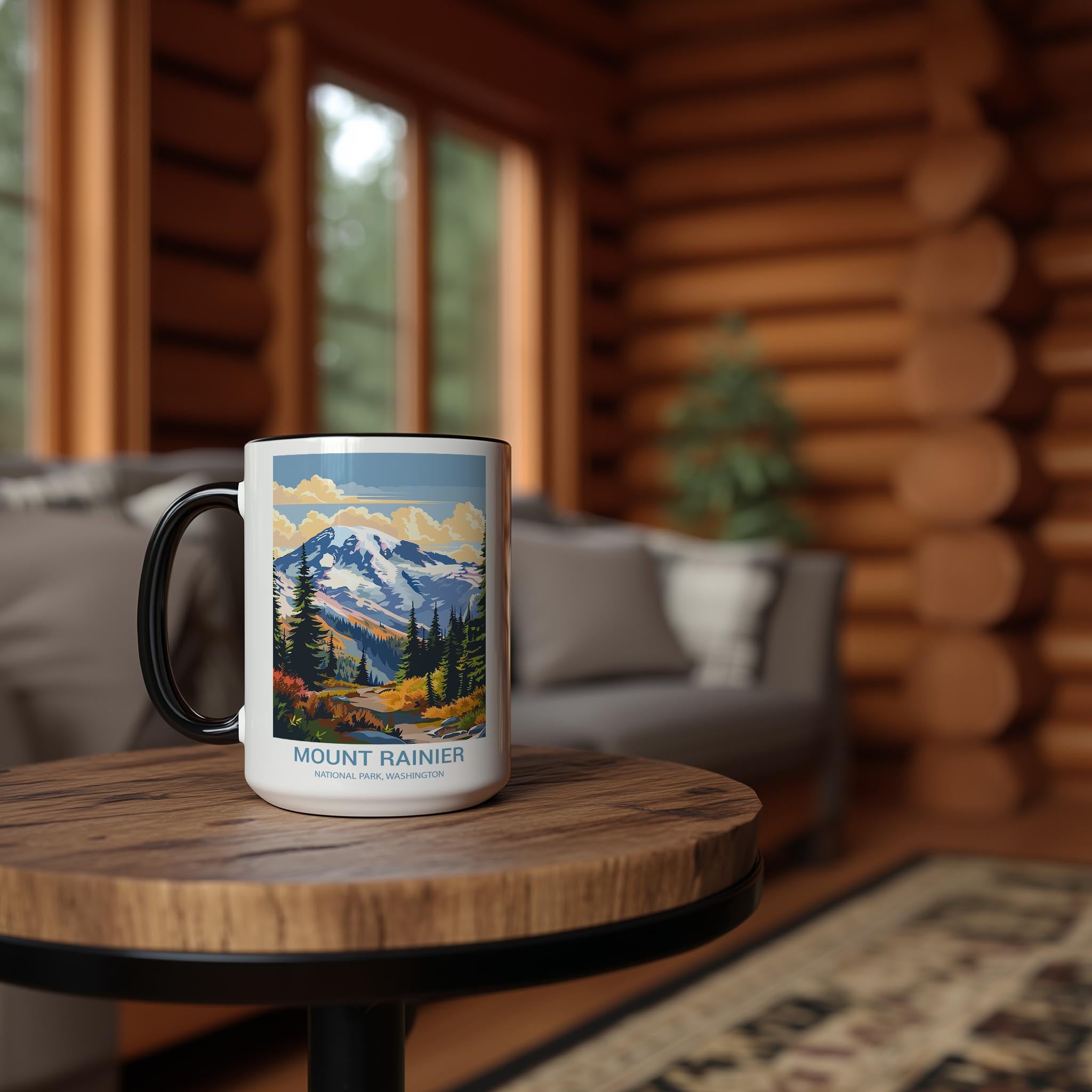 Mount Rainier - Washington - US National Park Tourism Mug