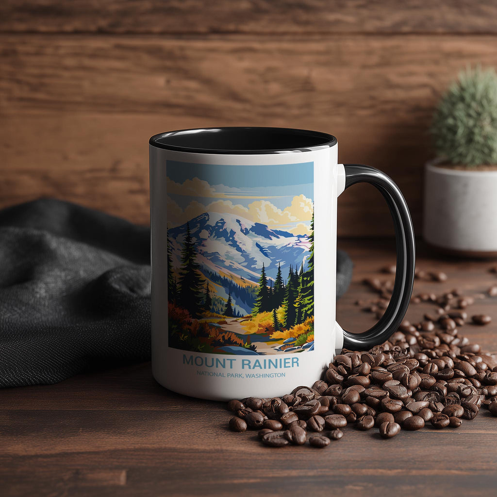 Mount Rainier - Washington - US National Park Tourism Mug