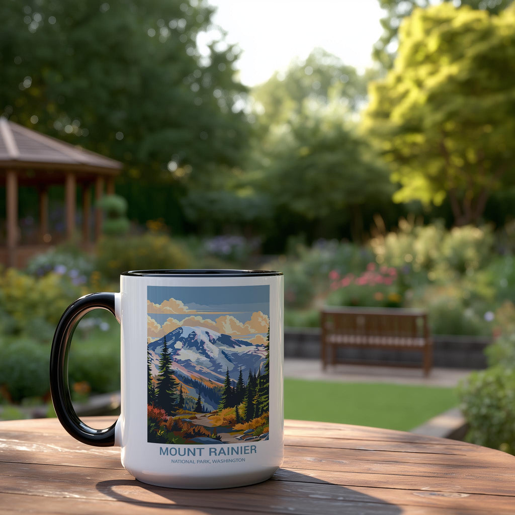 Mount Rainier - Washington - US National Park Tourism Mug