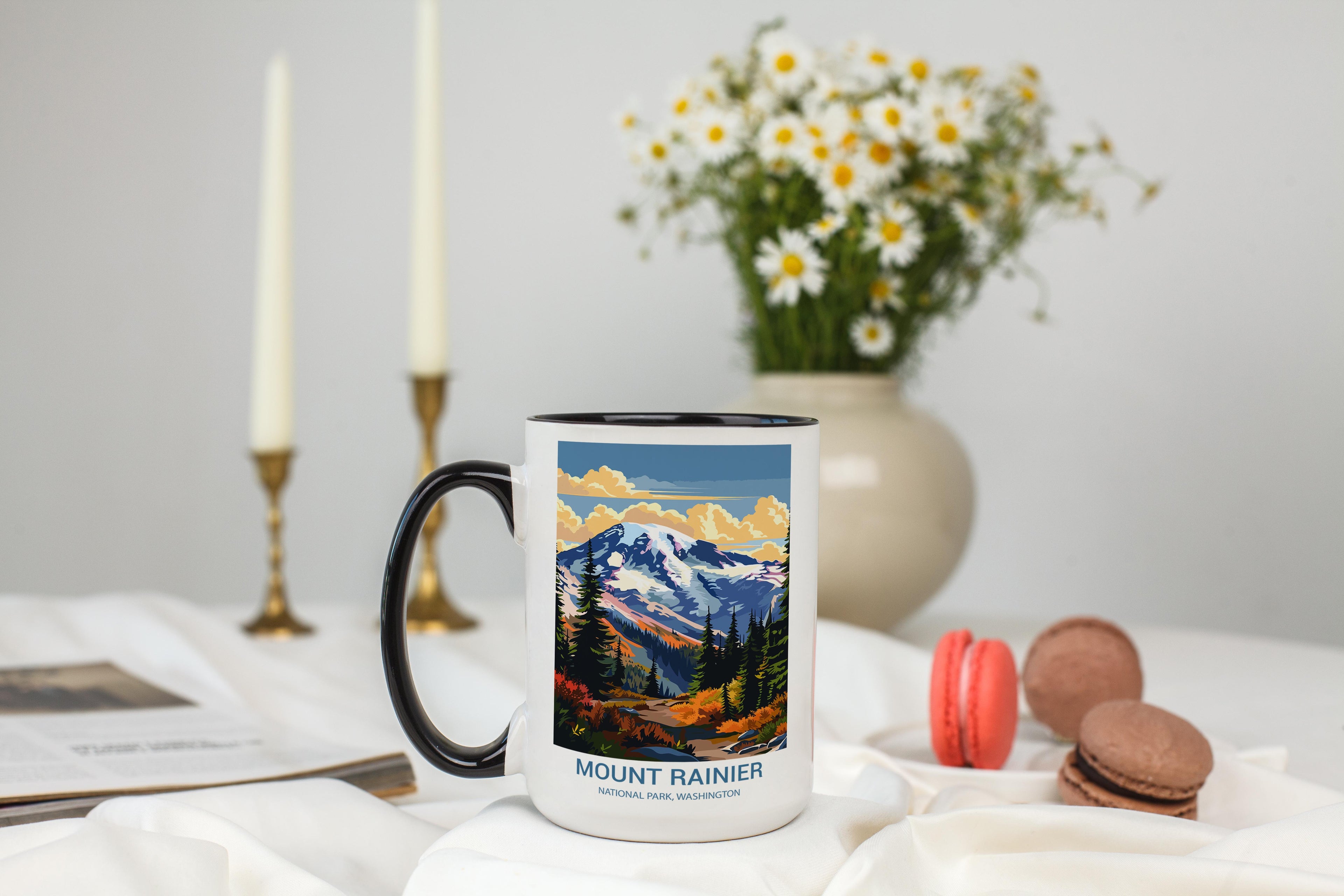 Mount Rainier - Washington - US National Park Tourism Mug