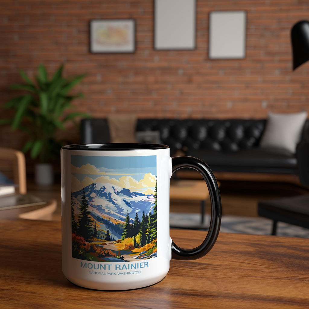Mount Rainier - Washington - US National Park Tourism Mug