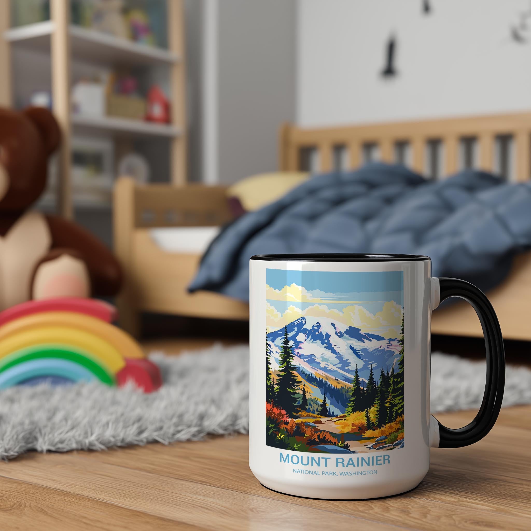 Mount Rainier - Washington - US National Park Tourism Mug