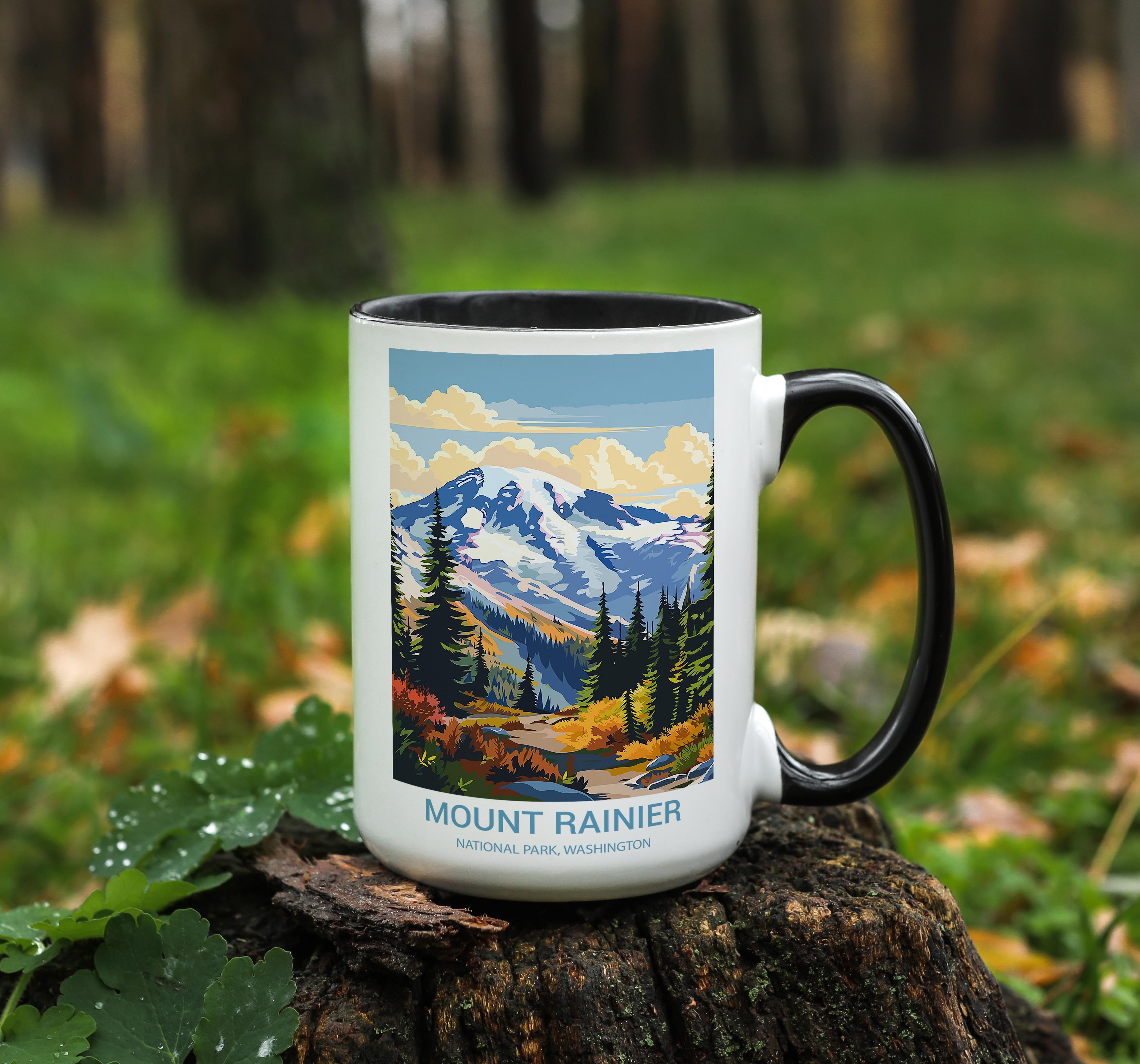 Mount Rainier - Washington - US National Park Tourism Mug