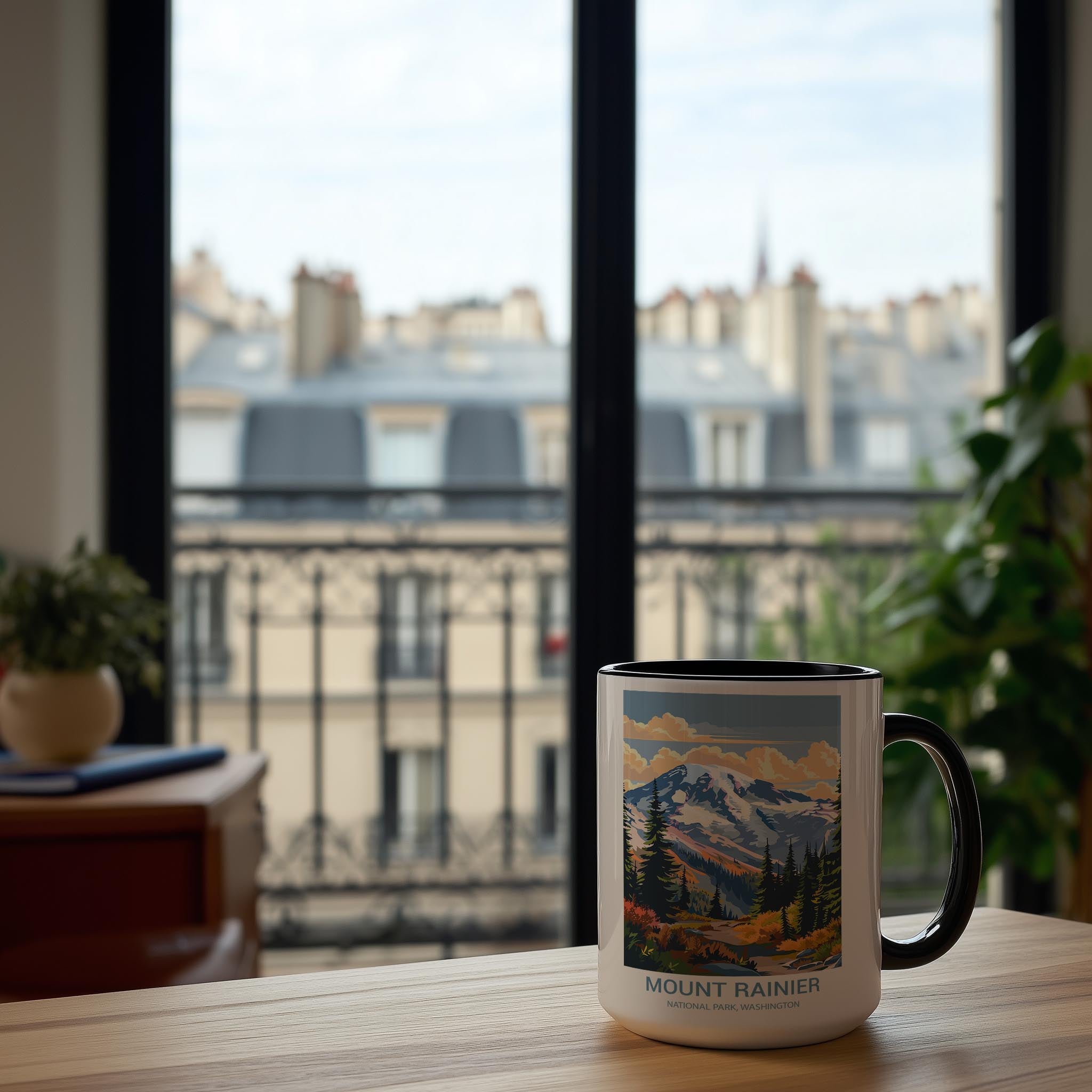 Mount Rainier - Washington - US National Park Tourism Mug