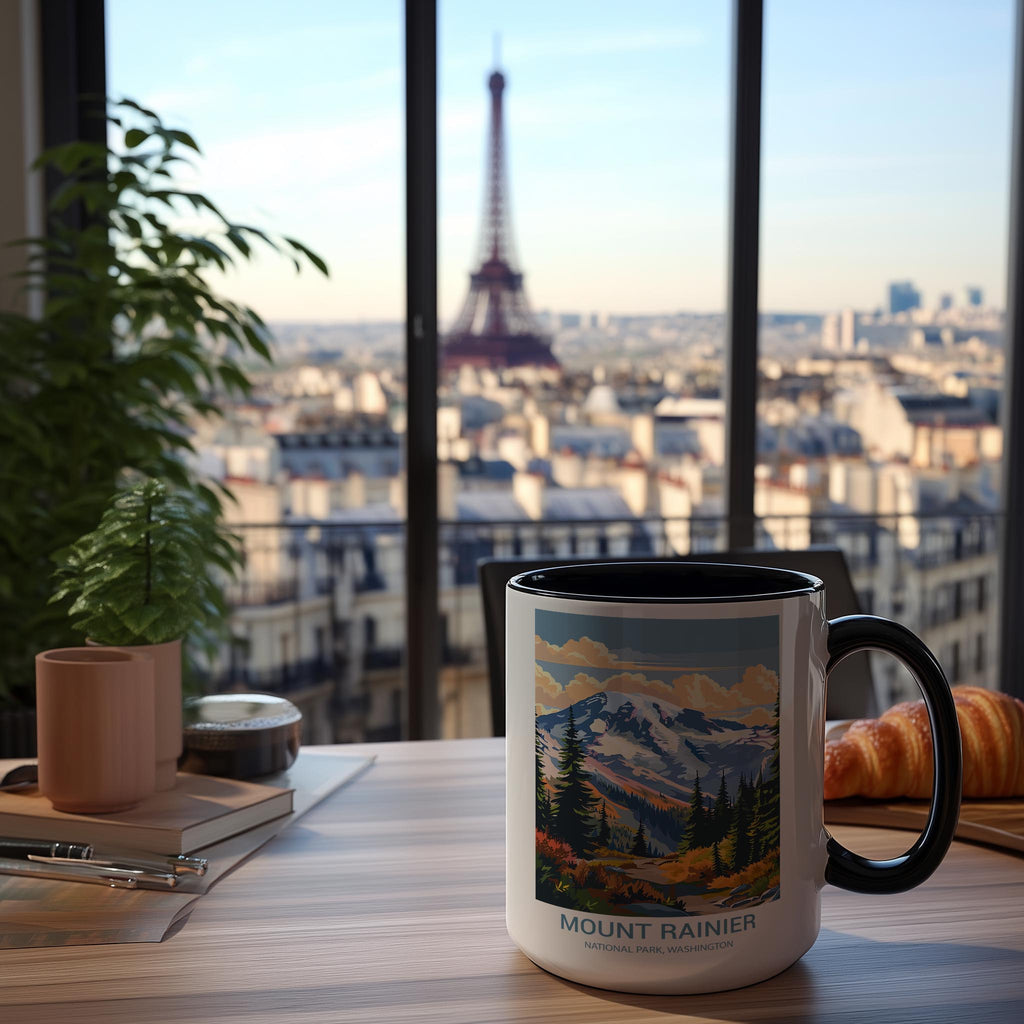 Mount Rainier - Washington - US National Park Tourism Mug