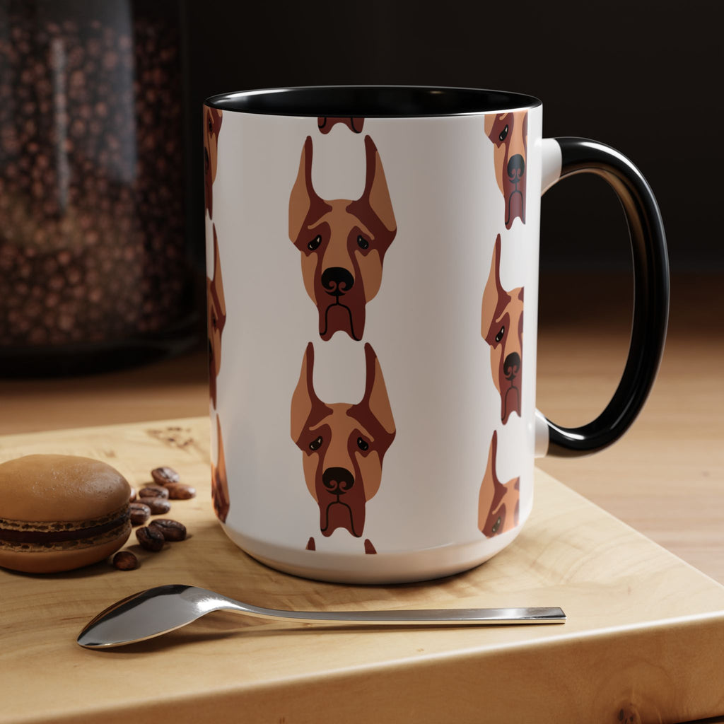 Great Dane Dog Doodle Design 15oz Mug