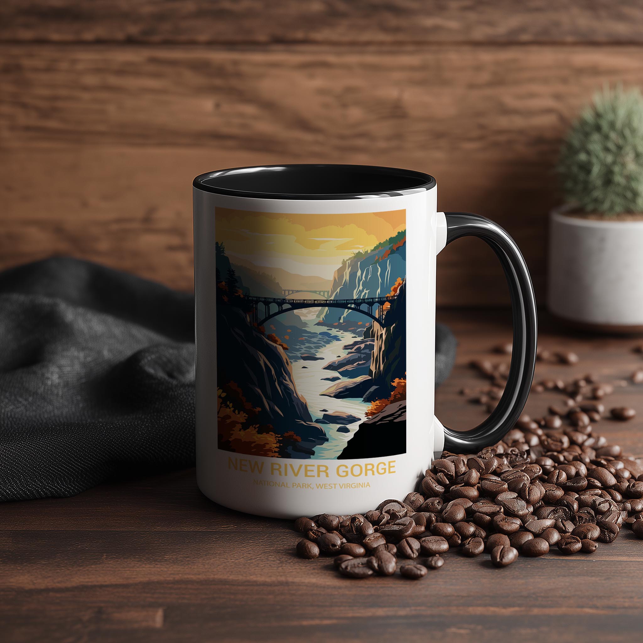 New River Gorge - West Virginia - US National Park Tourism Mug