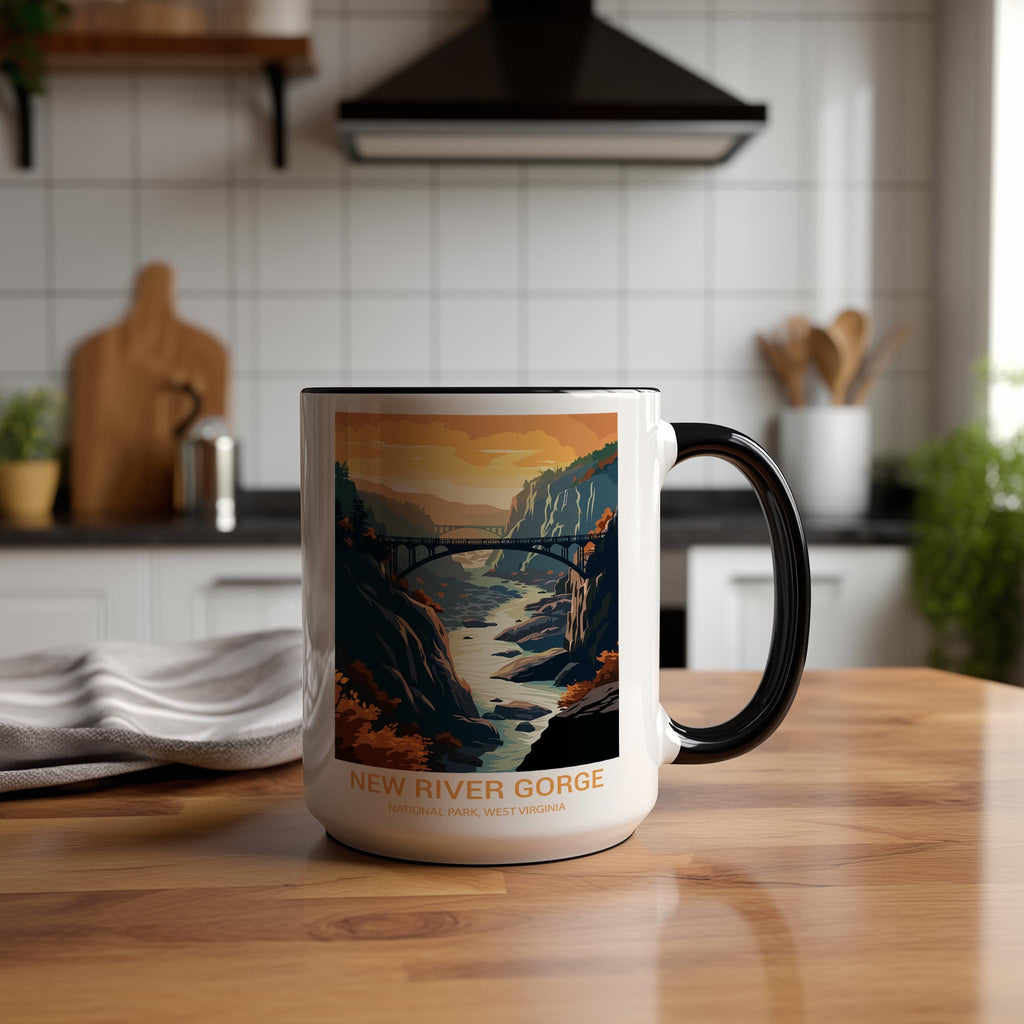 New River Gorge - West Virginia - US National Park Tourism Mug