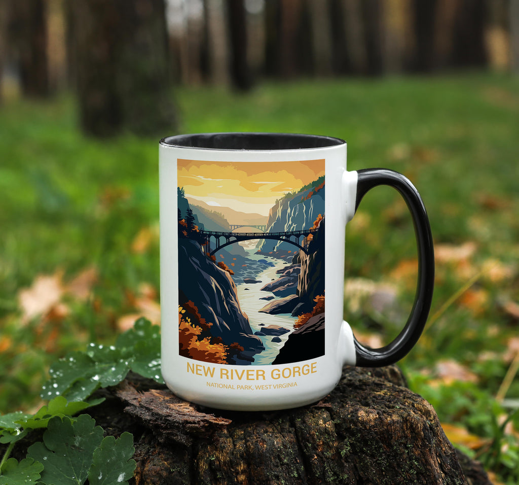 New River Gorge - West Virginia - US National Park Tourism Mug