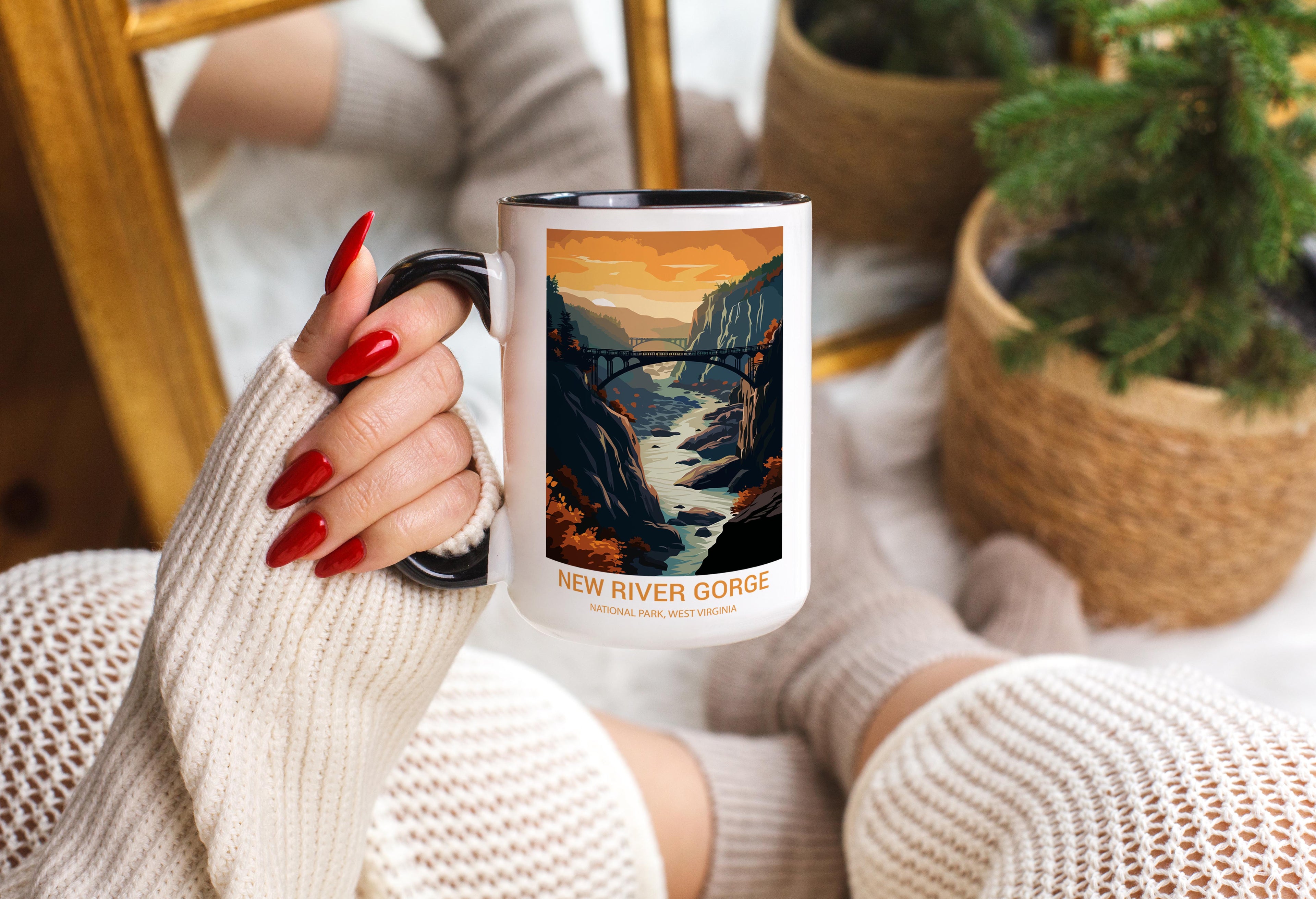 New River Gorge - West Virginia - US National Park Tourism Mug