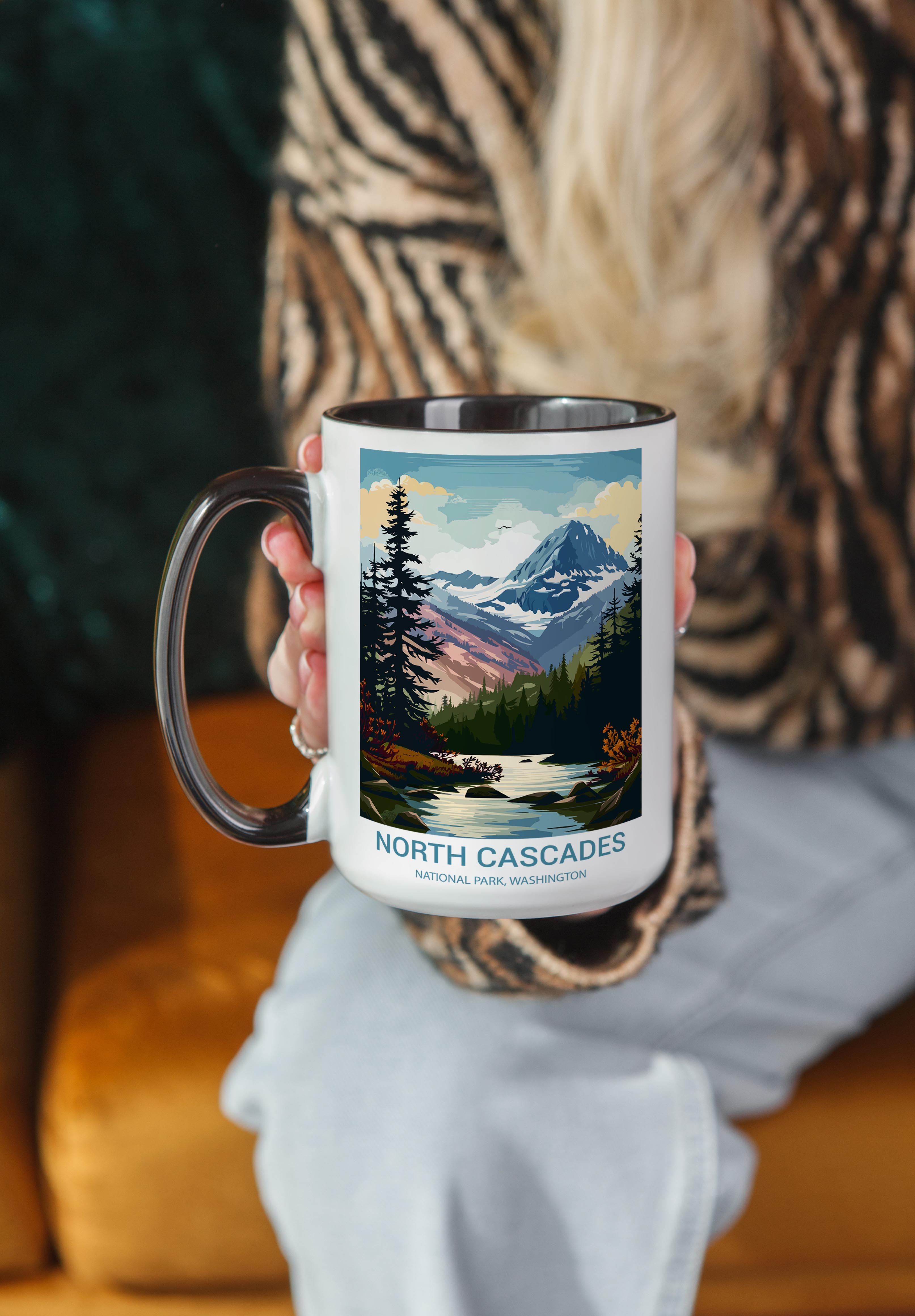 North Cascades - Washington - US National Park Tourism Mug