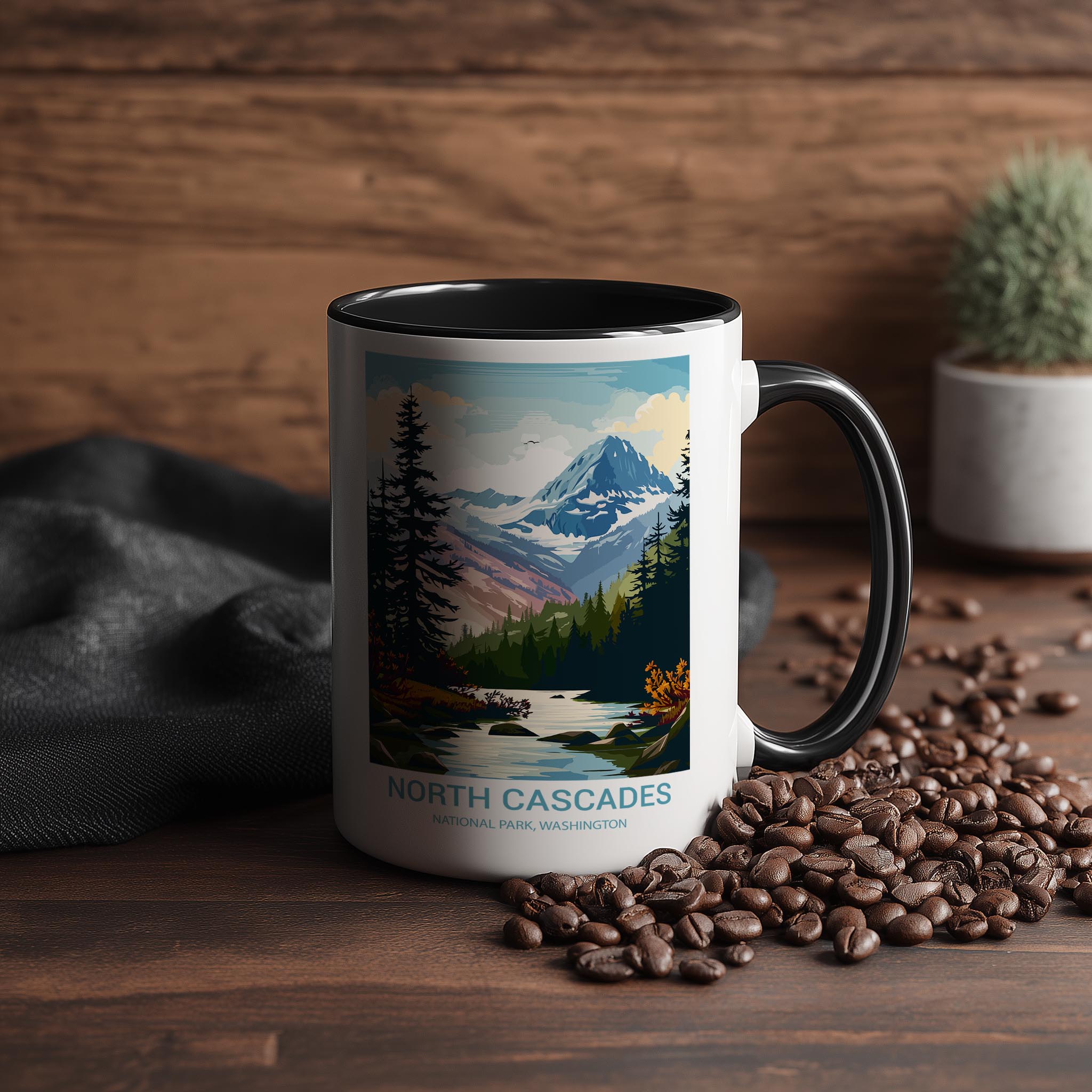North Cascades - Washington - US National Park Tourism Mug