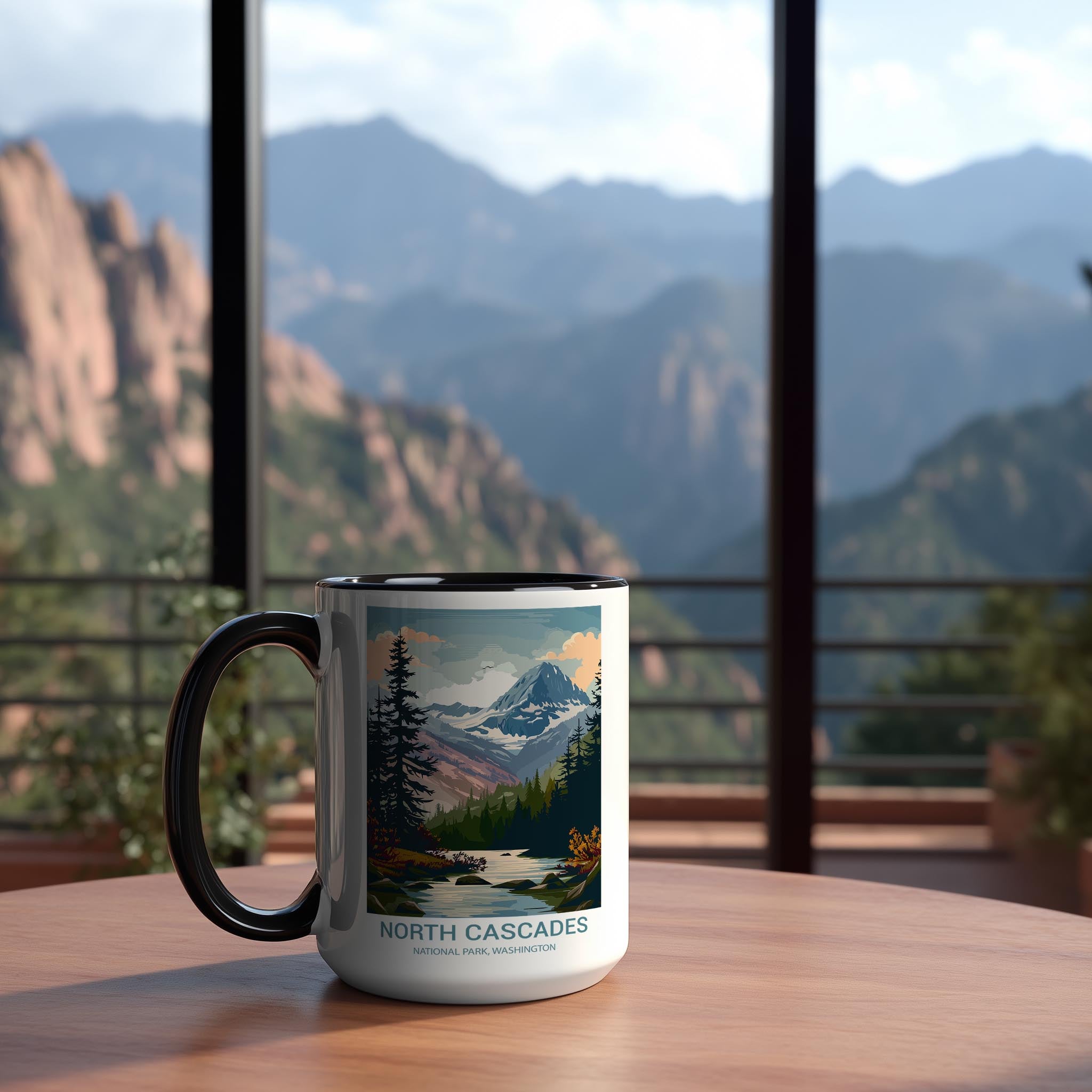 North Cascades - Washington - US National Park Tourism Mug