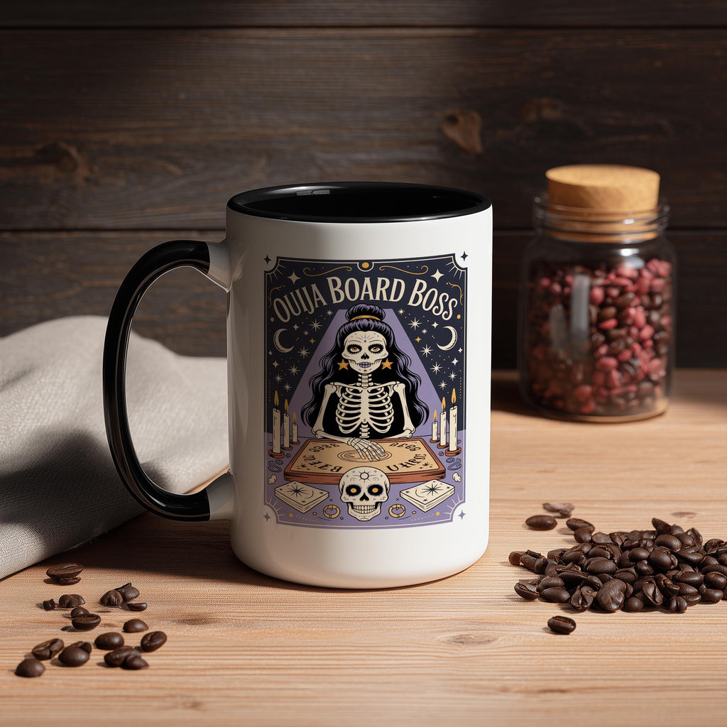 Ouija Board Boss - Skeleton Tarot Card - Hobbies and Interests Mug