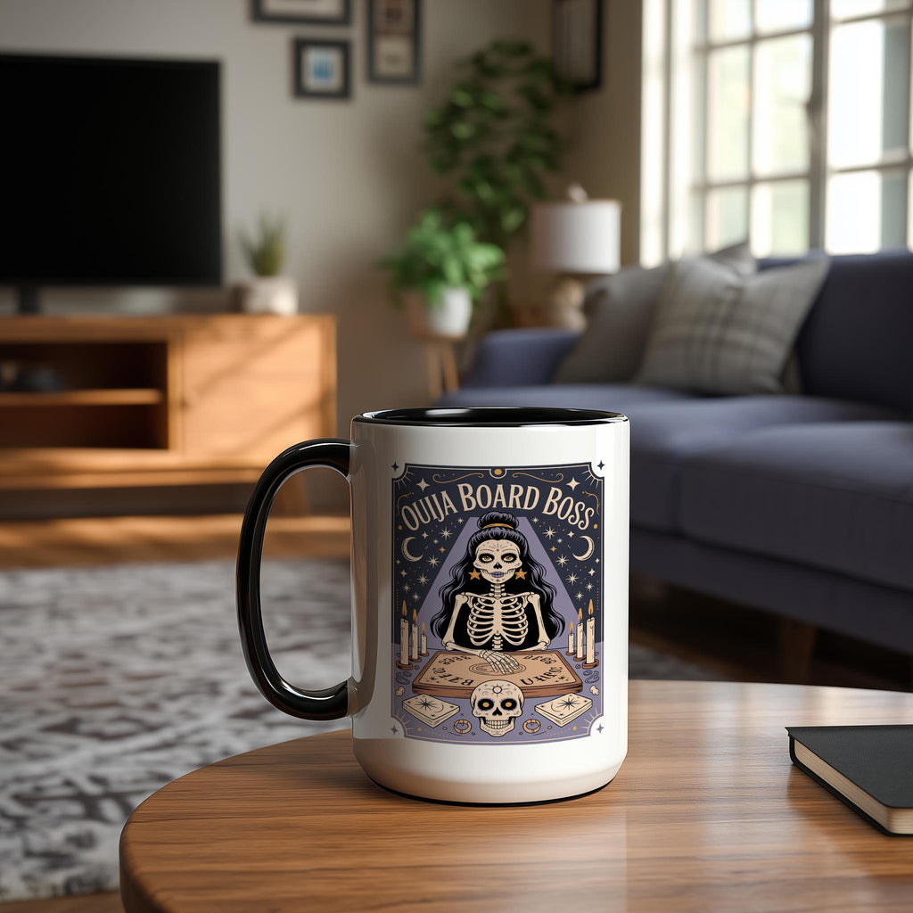 Ouija Board Boss - Skeleton Tarot Card - Hobbies and Interests Mug