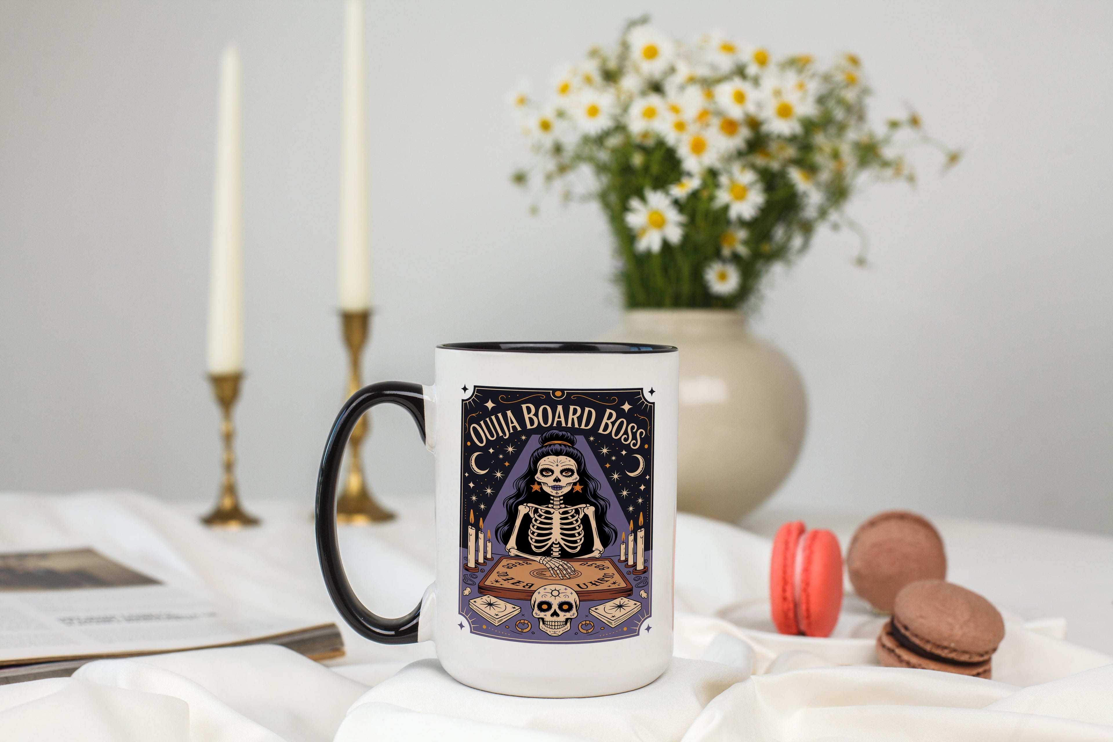 Ouija Board Boss - Skeleton Tarot Card - Hobbies and Interests Mug