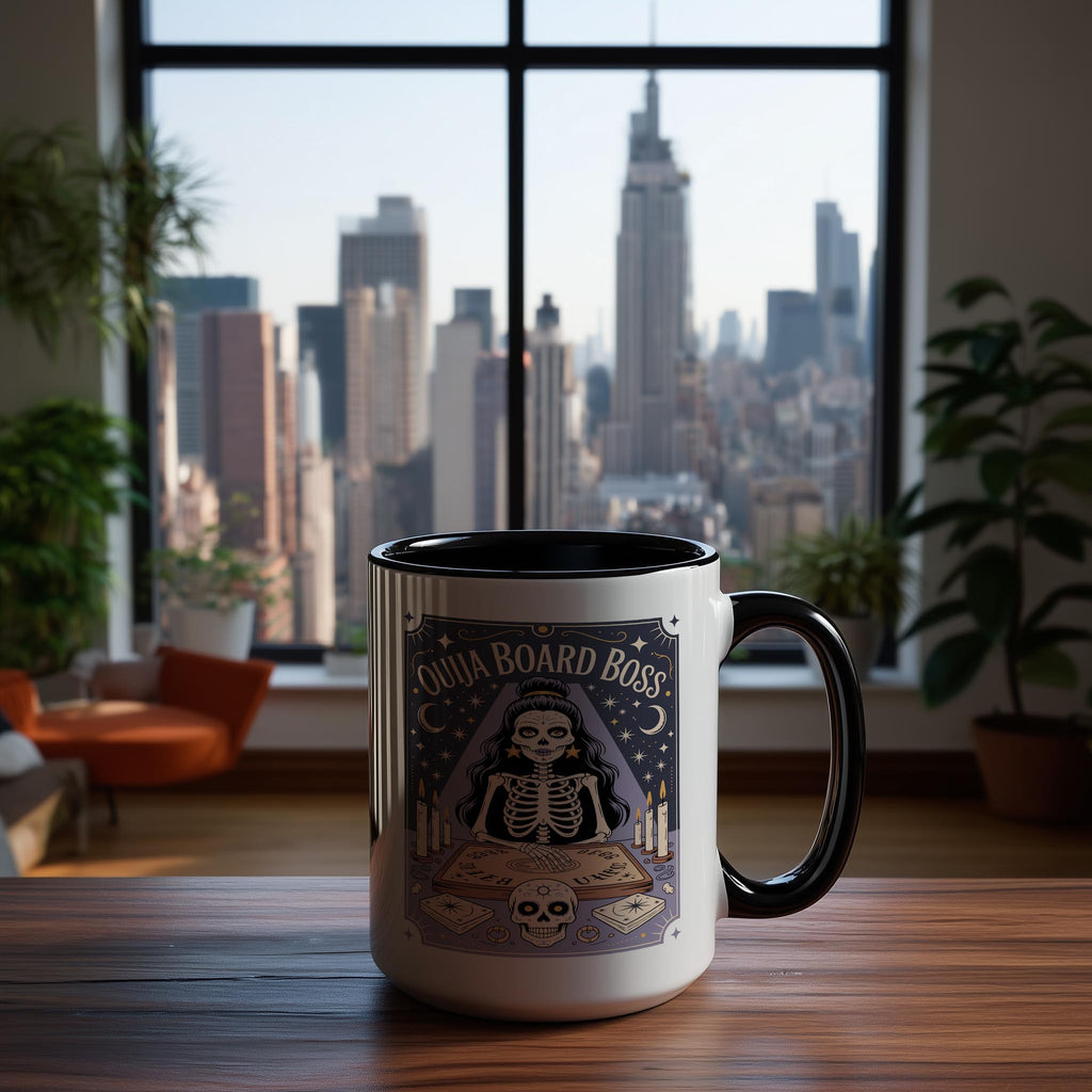 Ouija Board Boss - Skeleton Tarot Card - Hobbies and Interests Mug